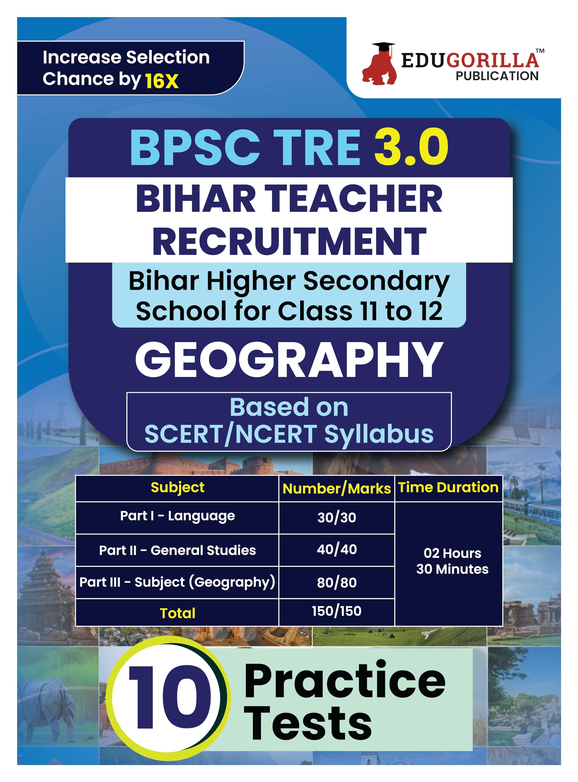 Bihar Higher Secondary School Teacher Geography Book 2024 (English Edition) | BPSC TRE 2.0 For Class 1112 | 10 Practice Tests w