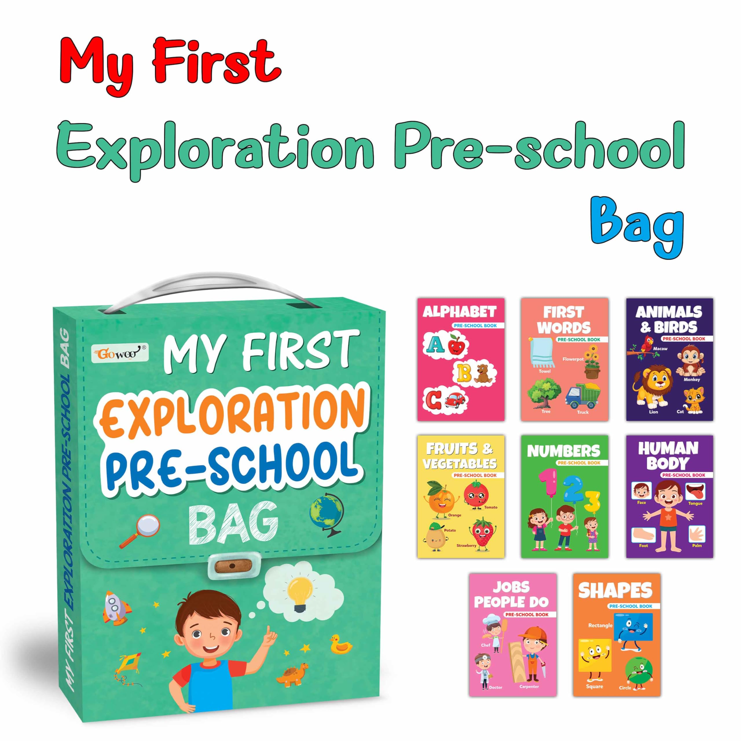 Lkg Class Picture Book Bag : Picture Books For Children, Kids learning book, All In One essential picture Book, Gift Set For Kid