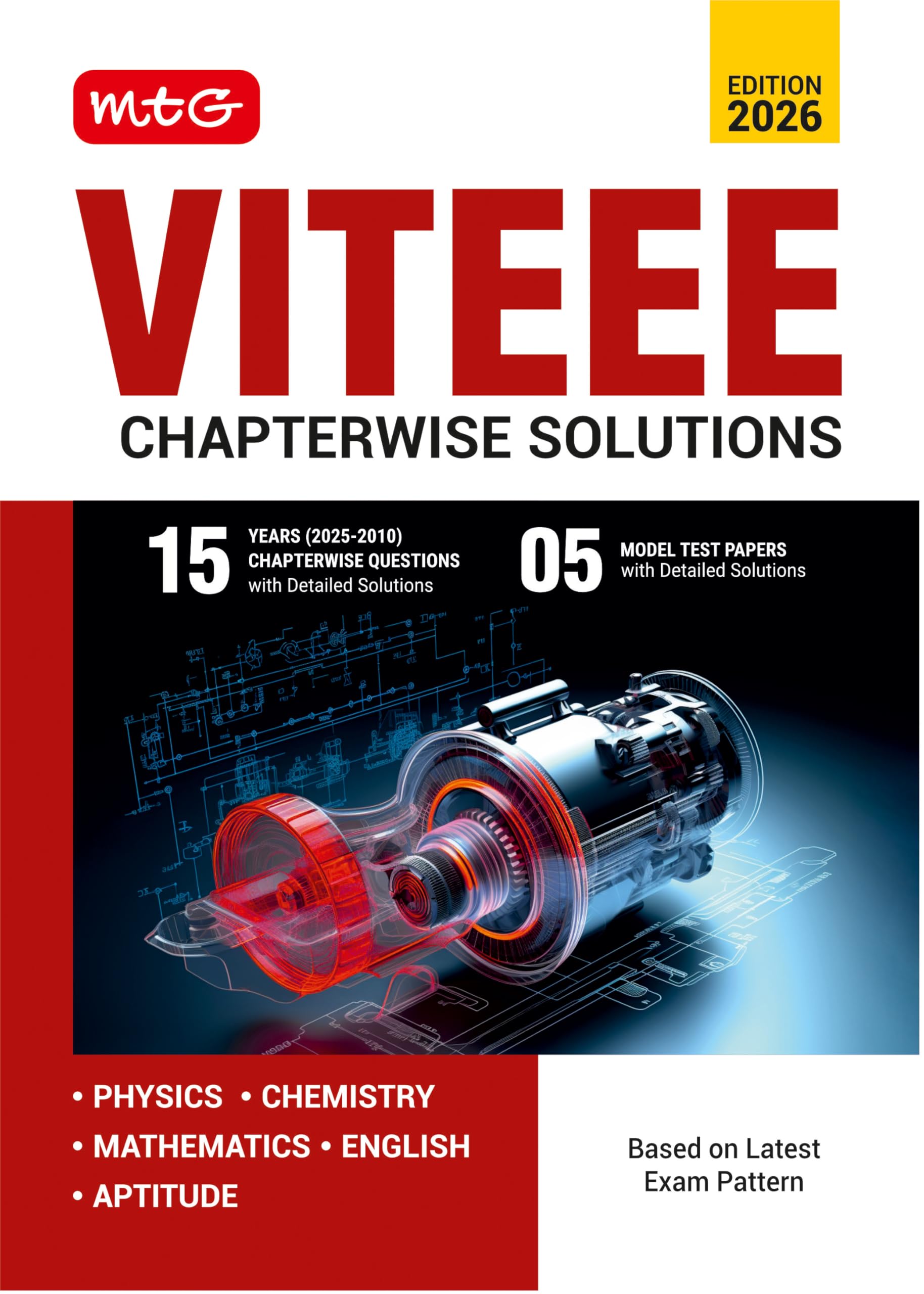MTG 15 Years VITEEE (20252010) Chapterwise Previous Solved Question Papers (PYQ Book) For 2026 Exam | 5 Model Test Papers Physi