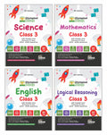 Disha Combo Class 3 (Set Of 4 Books) Olympiad Champs Science, Mathematics, English & Logical Reasoning With ChapterWise Previou