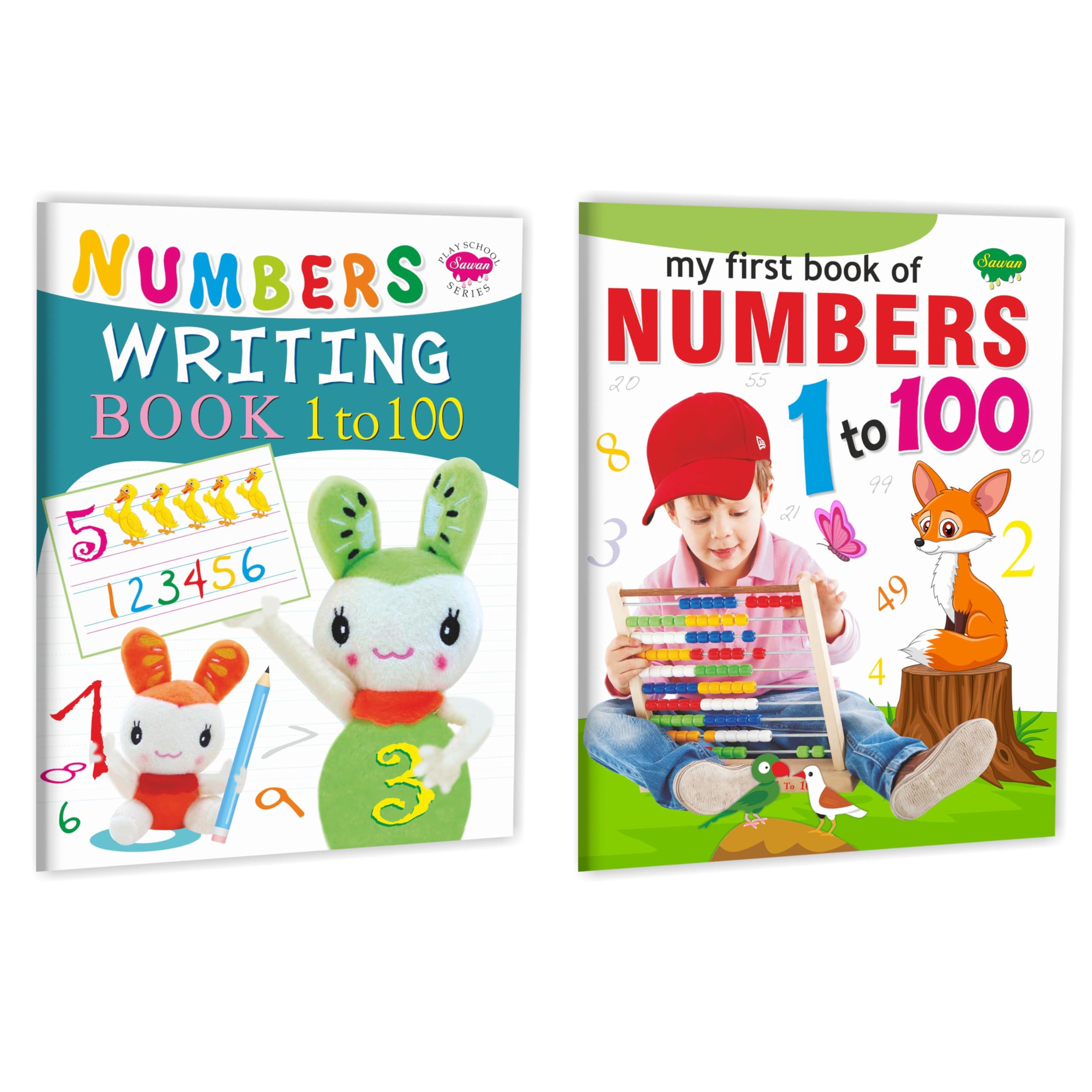 My First Book Of Numbers 1 To 100 And Numbers Writing Book (1 To 100) | Set Of 2 Books