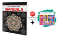 Mandala  Adult Colouring Book With 12 Water Colour Sketch Pen : Mindful Art Coloring, Adult and Child Coloring Book, Creative C