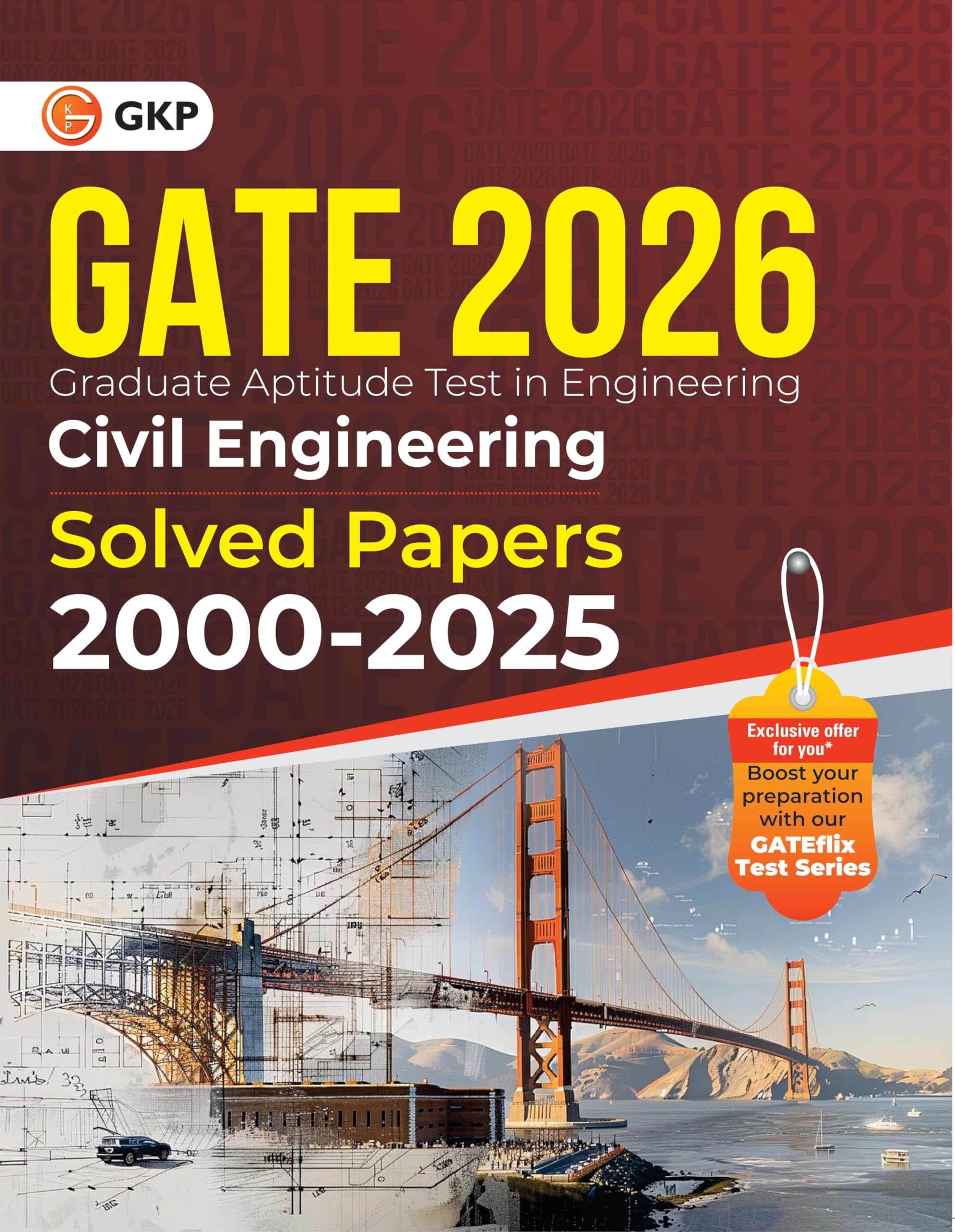 GKP GATE 2026 Civil Engineering | 26 Years PYQs for Concept Clarity & Exam Success (20002025)| General Aptitude, Engineering Ma