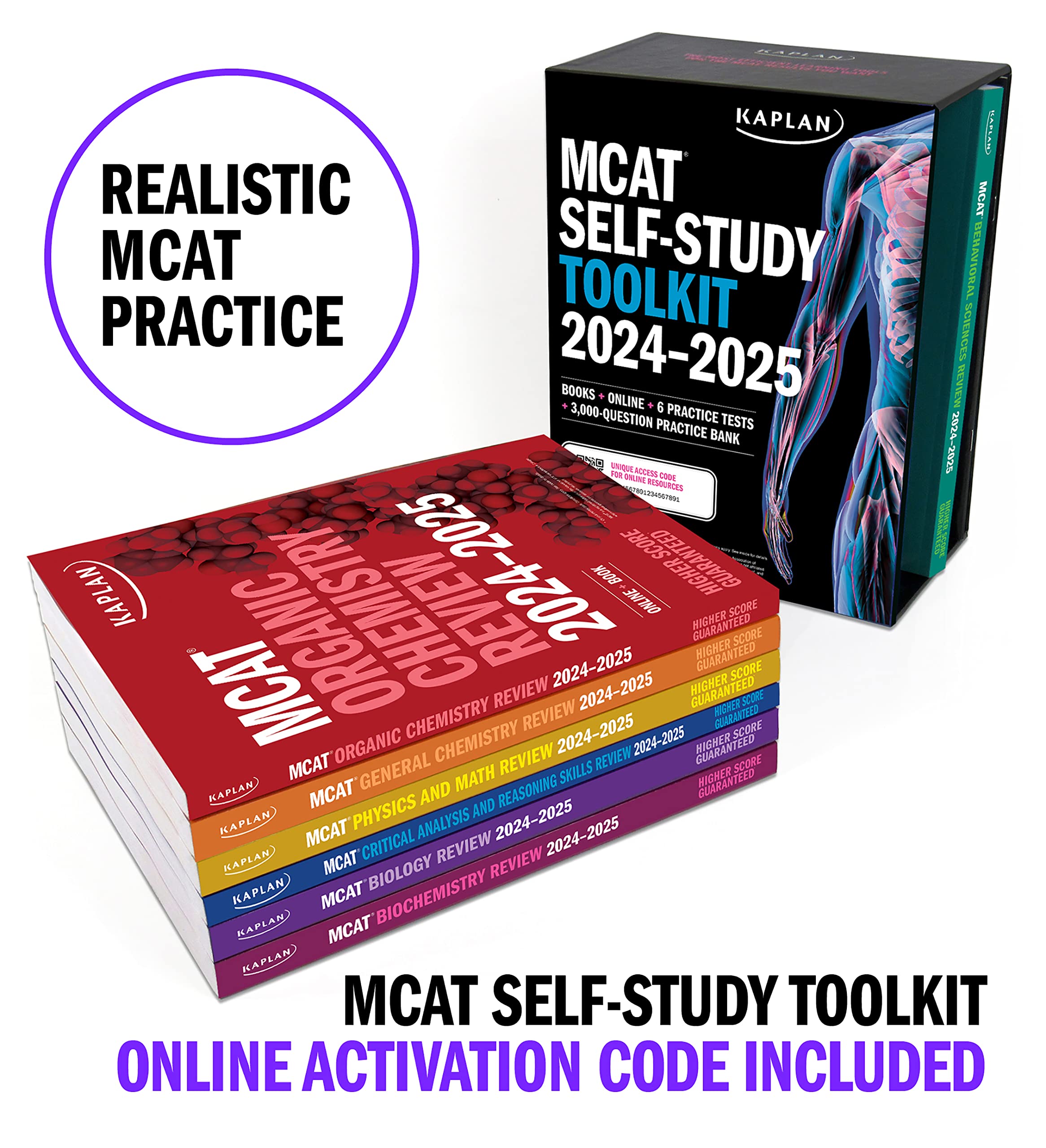 MCAT SelfStudy Toolkit 20242025: Includes MCAT Complete 7 Book Set, 6 Full Length Online Practice Tests  Customizable 3,000 Qu