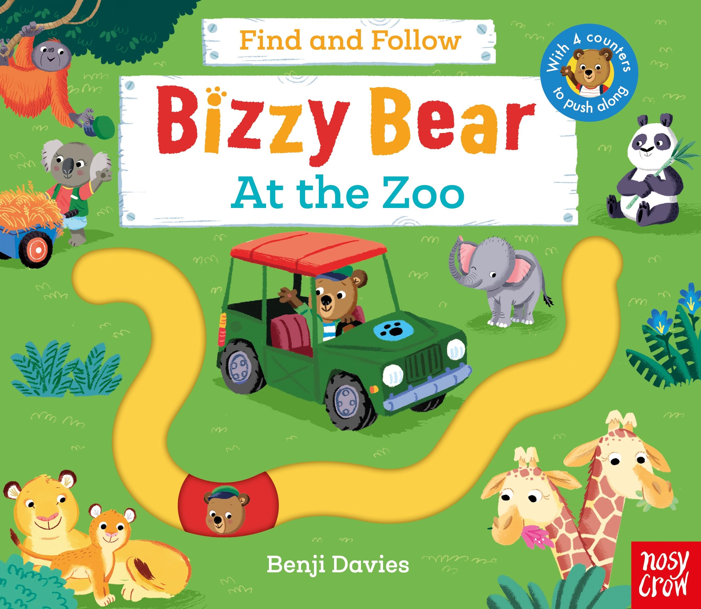 Nosy Crow Bizzy Bear Find and Follow At the Zoo.