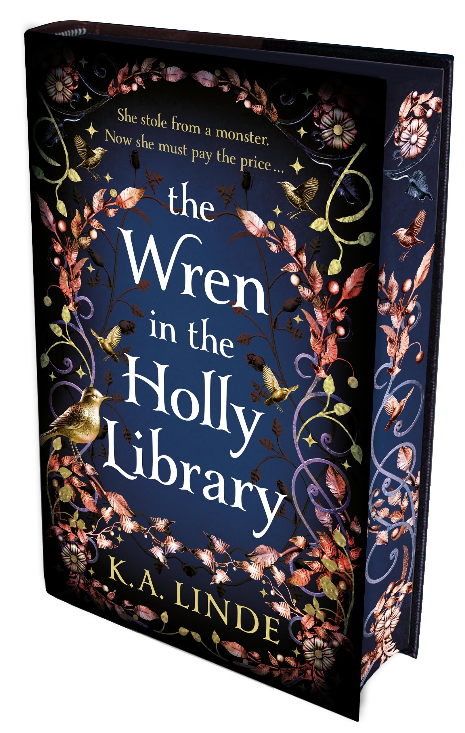 The Wren in the Holly Library: SPRAYED EDGE EDITION:An addictive dark romantasy series inspired by Beauty and the Beast (The Oak