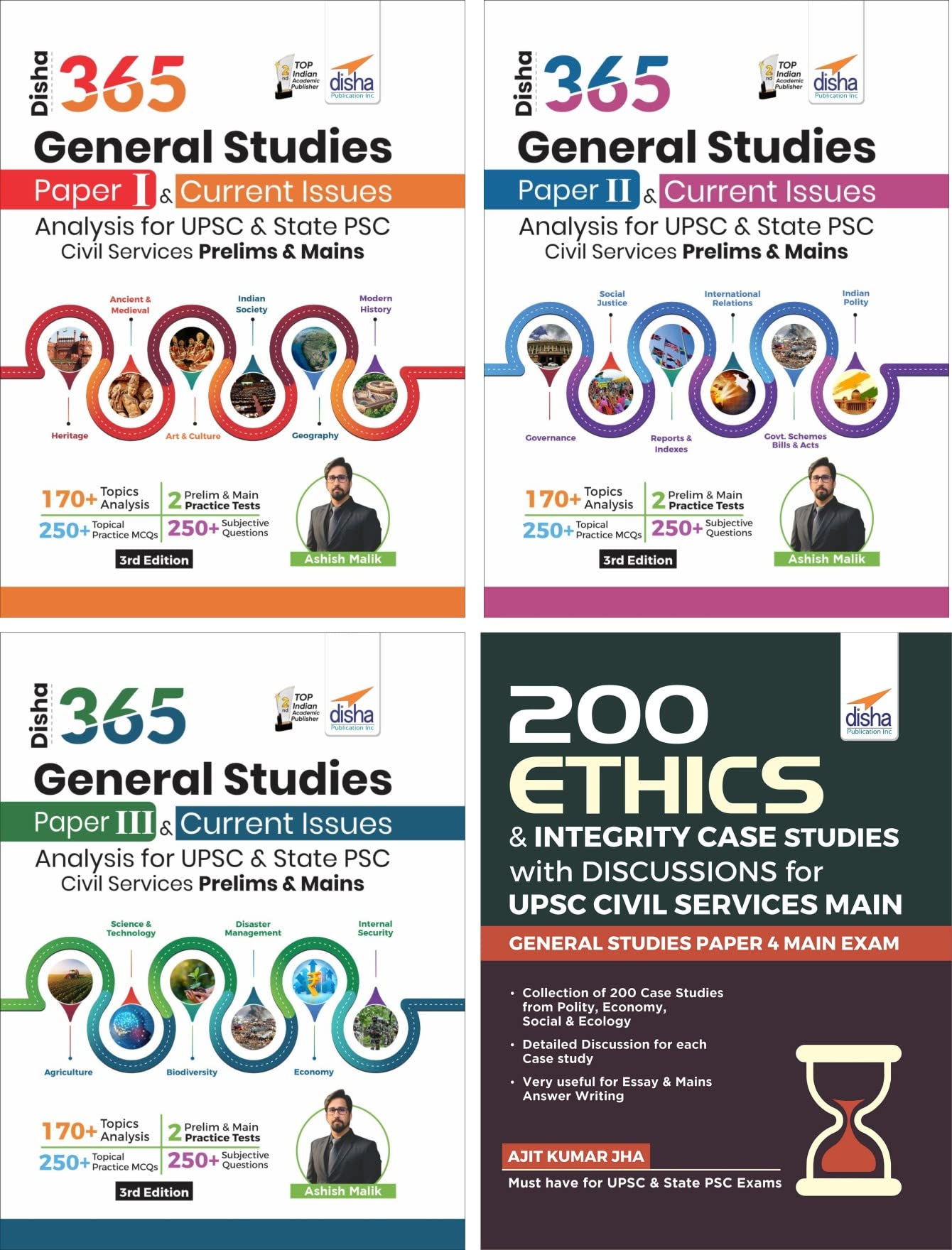 Disha General Studies Paper I, Ii, Iii & Iv With Current Affais/ Issues Analysis & Case Studies For Civil Services Ias & State P