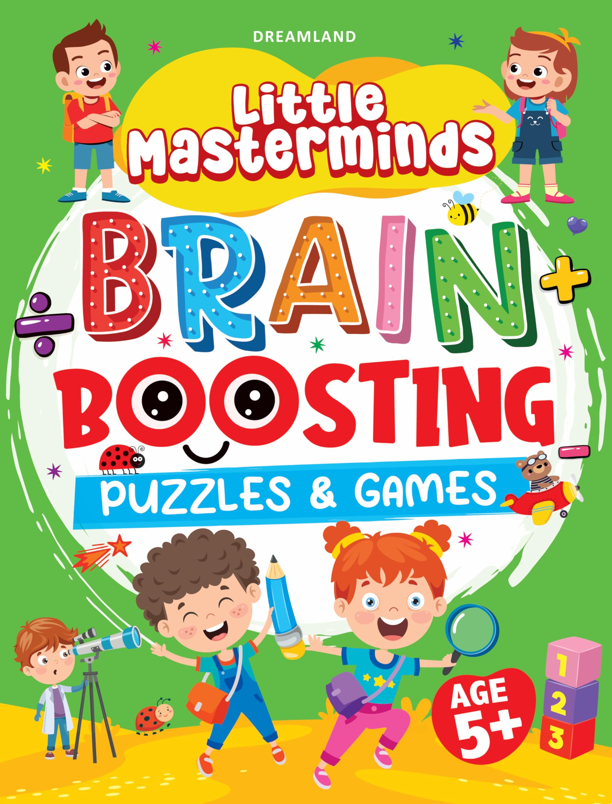 Little Masterminds Activity Book For Kids Age 5+ | Brain Boosting Puzzles, Games & Learning Activities For Early Skill Developme