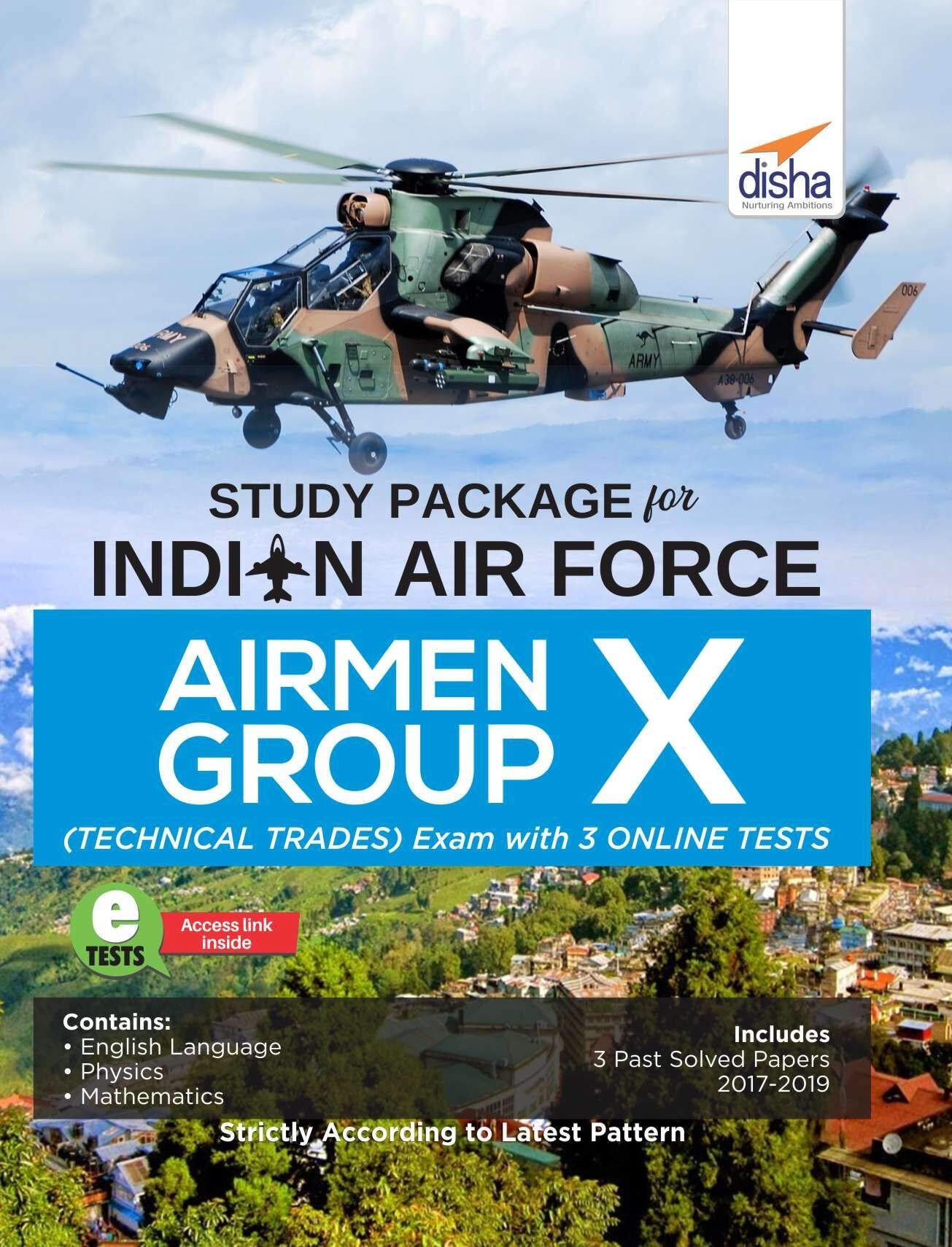 Study Package For Indian Air Force Airmen Group X (Technical Trades) Exam With 3 Online Sets