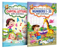 My First Book of Writing Capital Letters and Numbers 120 with activities : Write and Practice Pattern book, Kids Educational Wo