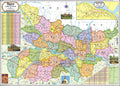Bihar Map | HINDI | 70 x 100 cm | LAMINATED