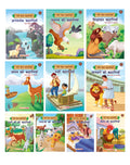 Moral Stories (Illustrated) (Hindi) (Set of 10 Books)  Aesops Fables, Moral Stories, Grandma Tales  Story Books for Kids  H