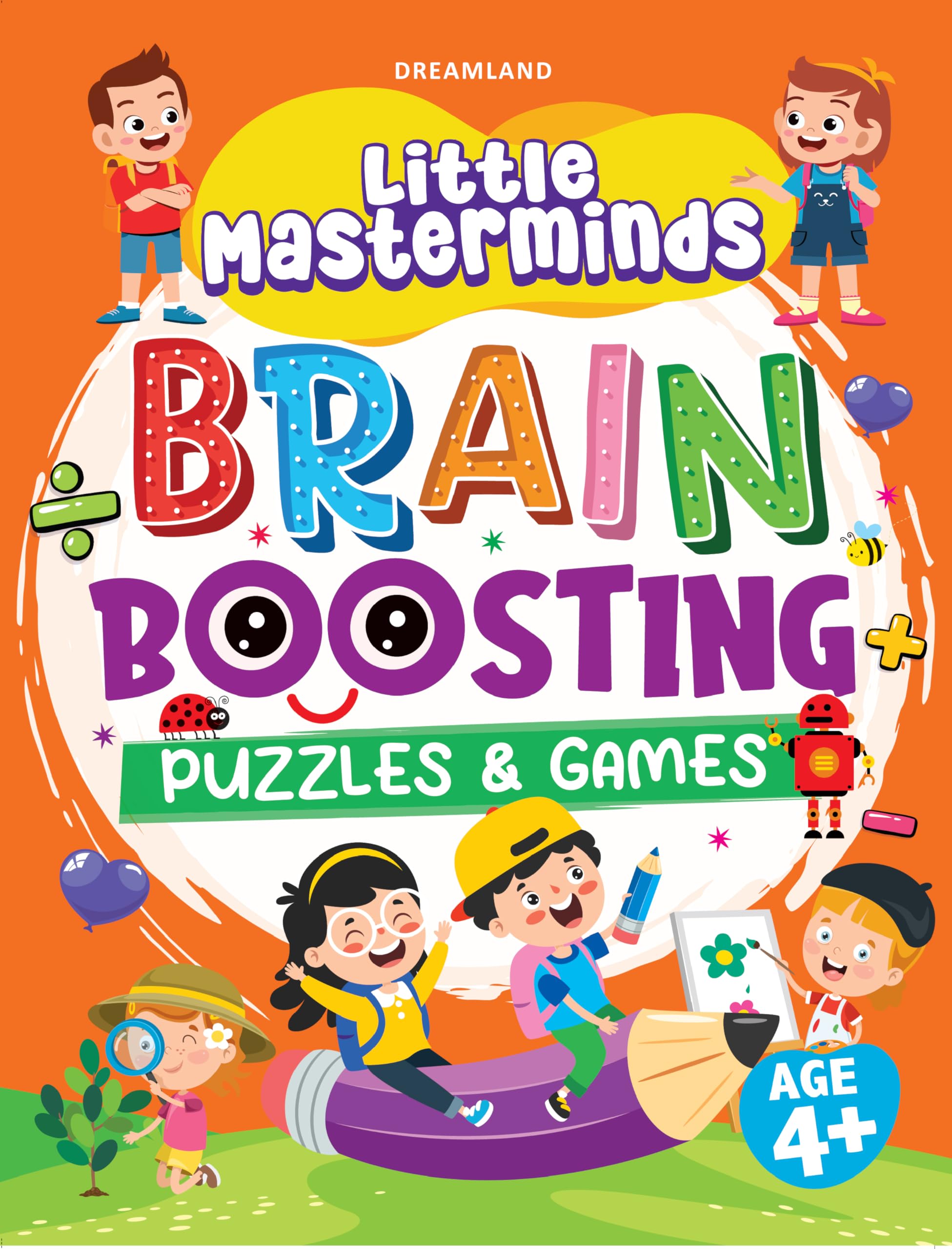 Little Masterminds Activity Book For Kids Age 3+ | Brain Boosting Puzzles, Games & Learning Activities For Early Skill Developme