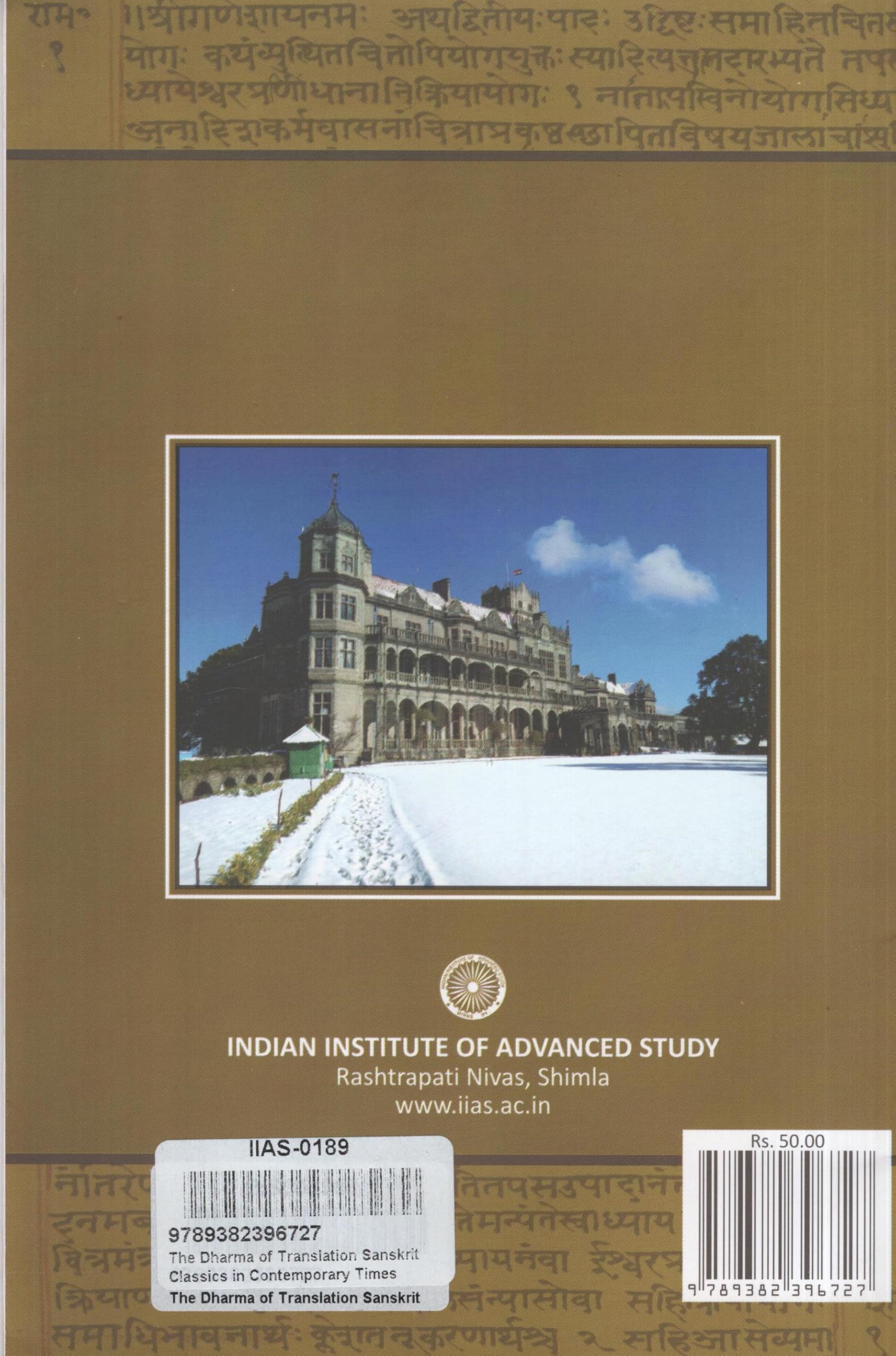 The Dharma of Translation Sanskrit Classics in Contemporary Times