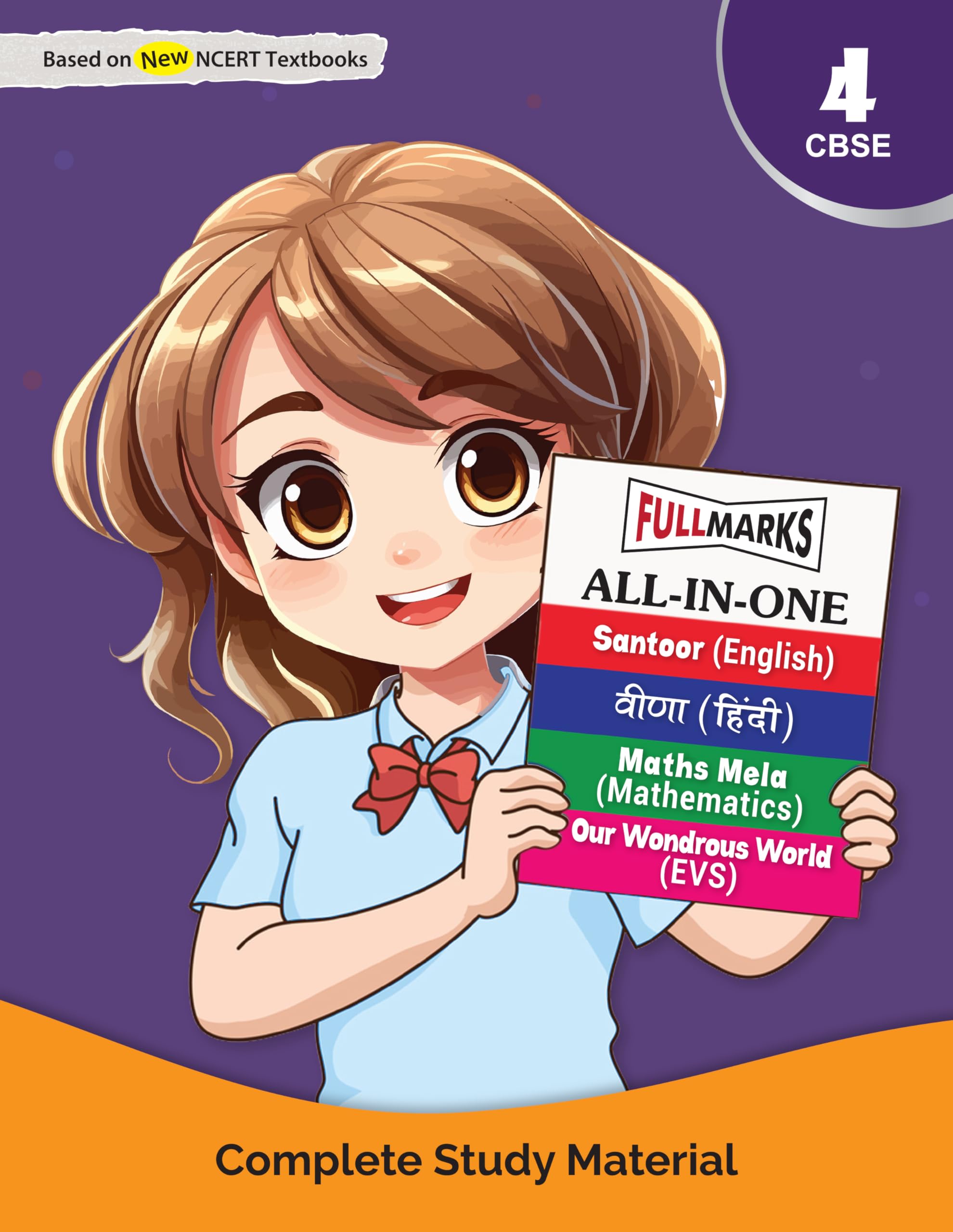 (Old Edition) Full Marks AllinOne Class 4 | Complete Study Material for English, Hindi, Maths & EVS | Based on Latest NCERT Te
