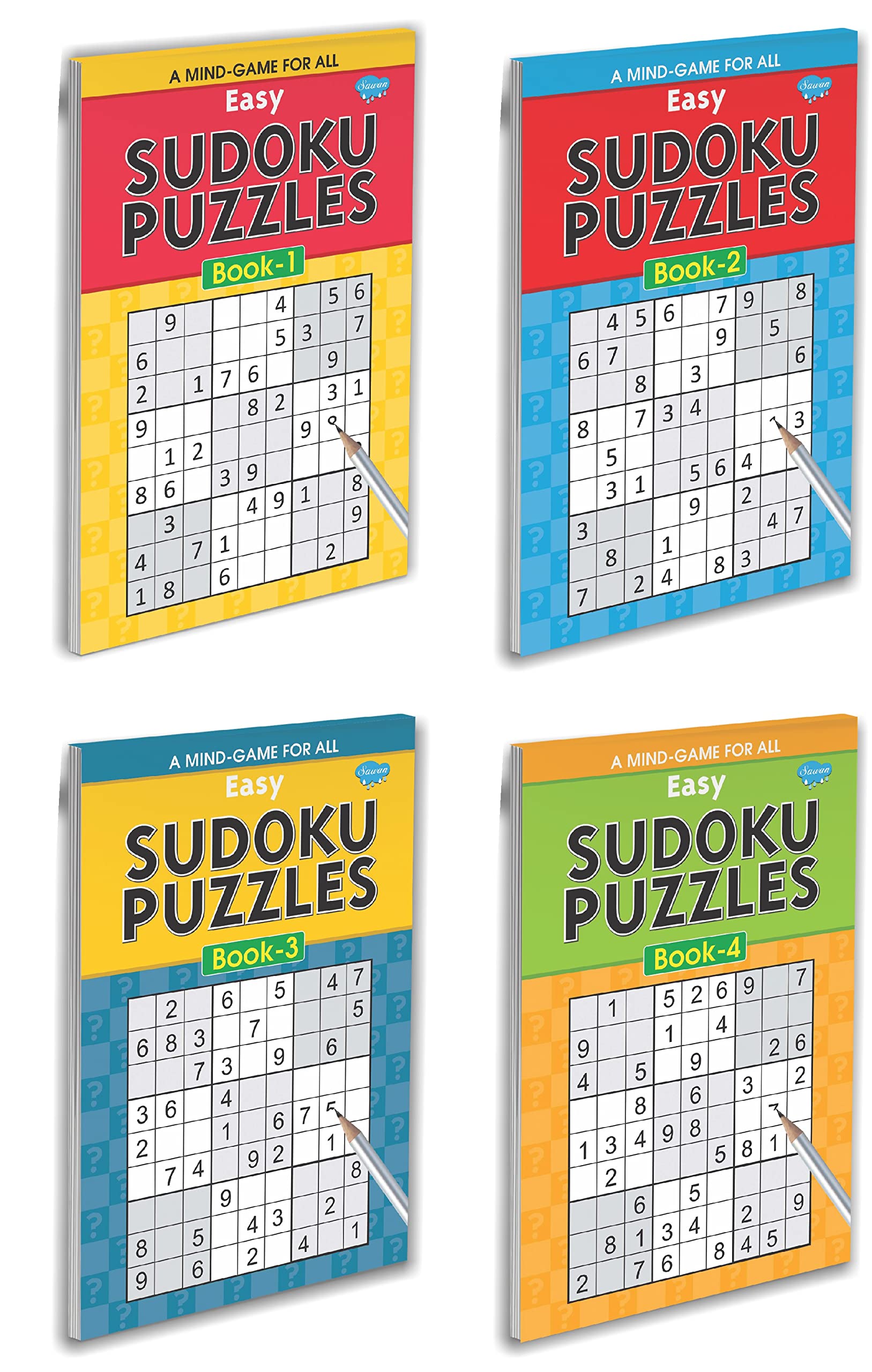 Easy Sudoku Puzzles Part 14 | Pack Of 4 Books