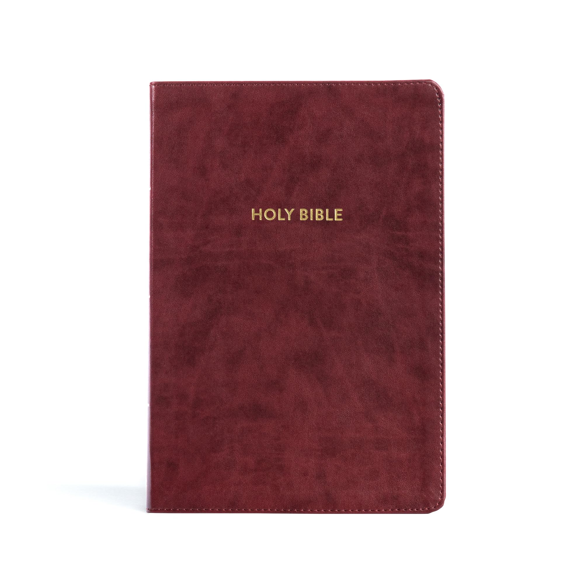 KJV Rainbow Study Bible, Burgundy LeatherTouch, Indexed, Black Letter, Pure Cambridge Text, Color Coded, Bible Study Helps, Read
