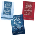 Pack Of 3 Self Help Bookset For Adult  How To Win Friends And Influence People, Stop Worrying And Start Living, Develop Self Co