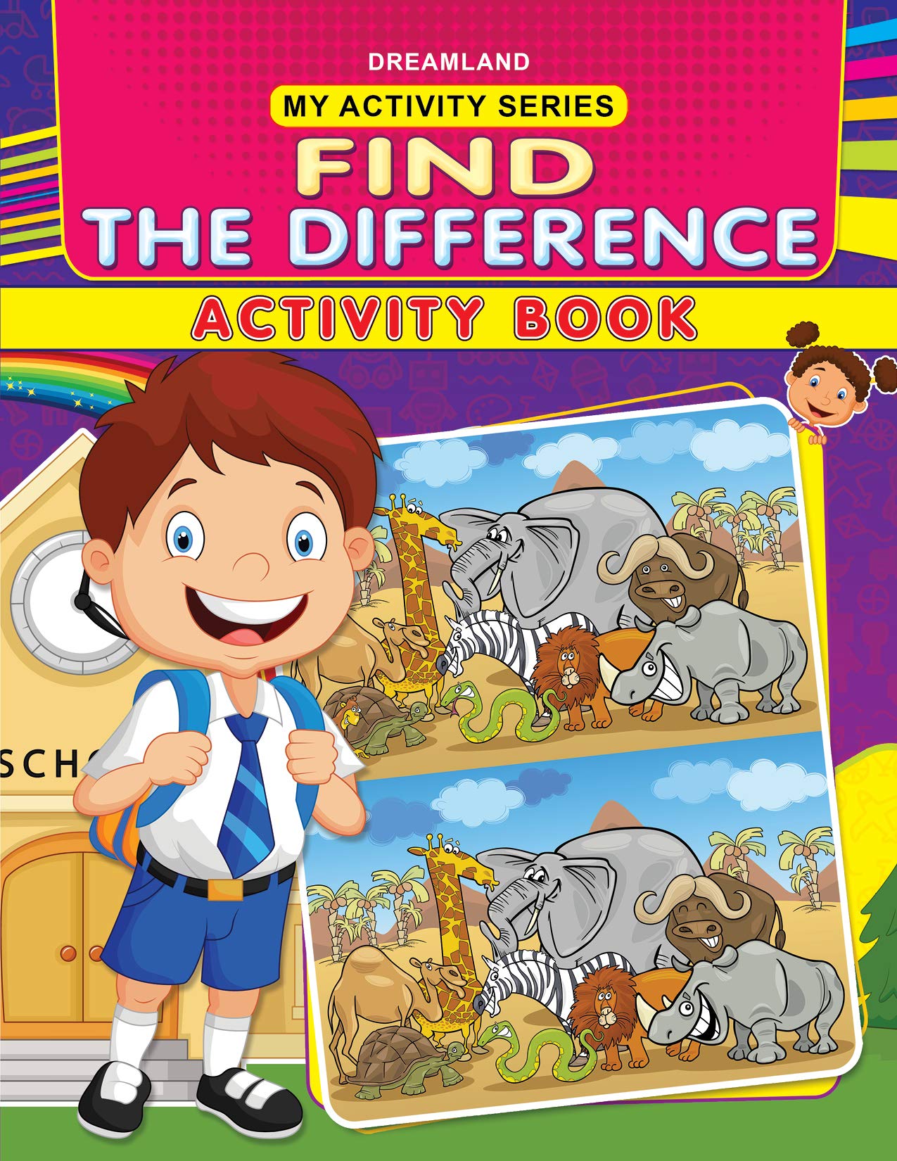 My Activity  Find The Difference Activity Book | Puzzle And Brain Game Workbook For Kids Ages 25 | Spot The Difference, Visual S