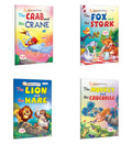 The Fox And The Stork, The Monkey And The Crocodile, The Lion And The Hare And The Crab And The Crane  Panchatantra Stories : 
