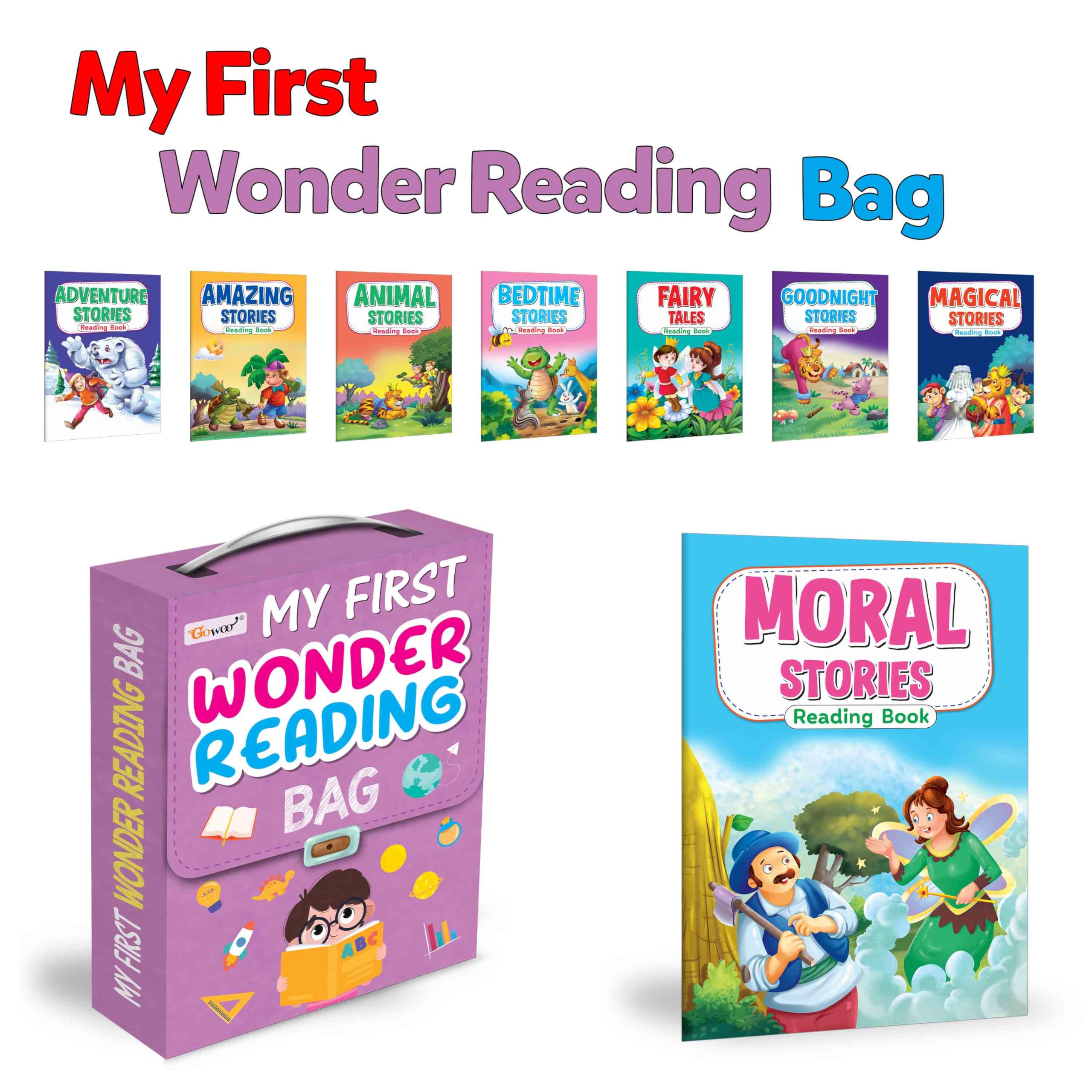 Story book set for children : Essential Story Book of All In One Bag, Early childhood learning Story books, Set Of 8 Story Books