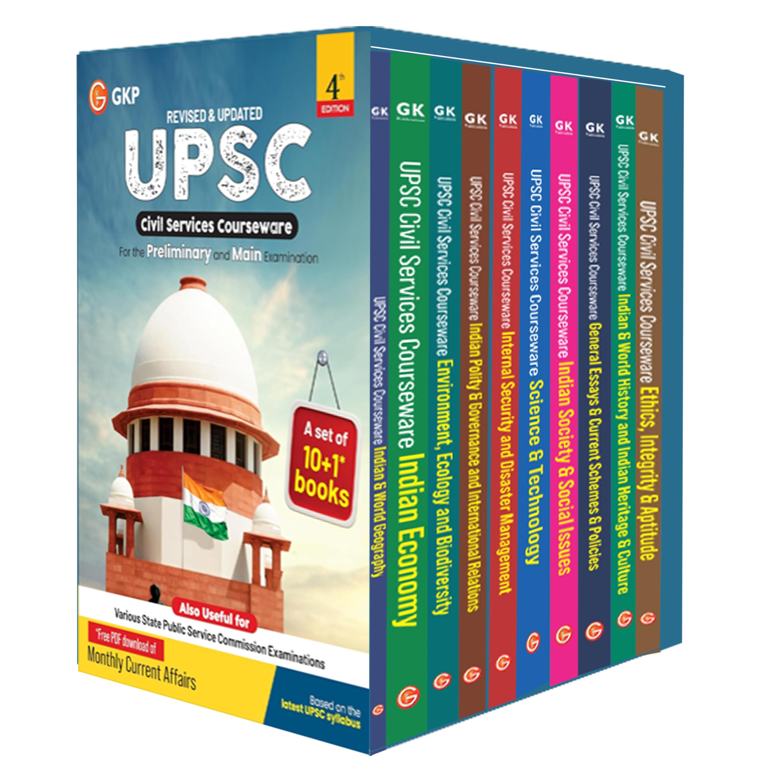 GKP UPSC IAS General Studies Courseware 2026 | 10 Books Set for Civil Services & State PCS Exams | Prelims & Mains Comprehensive