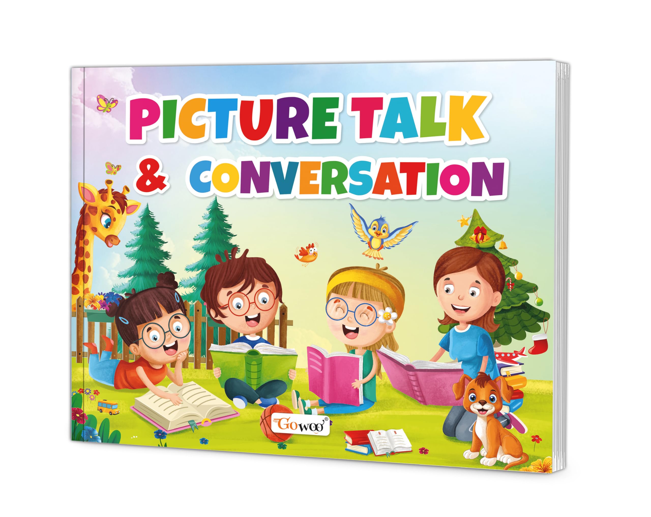Picture Talk & Conversation: Kids Activity Book  picture talk activity book for kids, activity book for verbal skills, kids di