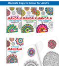 Stress Relief, Art Therapy, Refreshing  Mandala Copy to Colour for Adults and More  Peaceful Mandala Art, StressFree Colourin