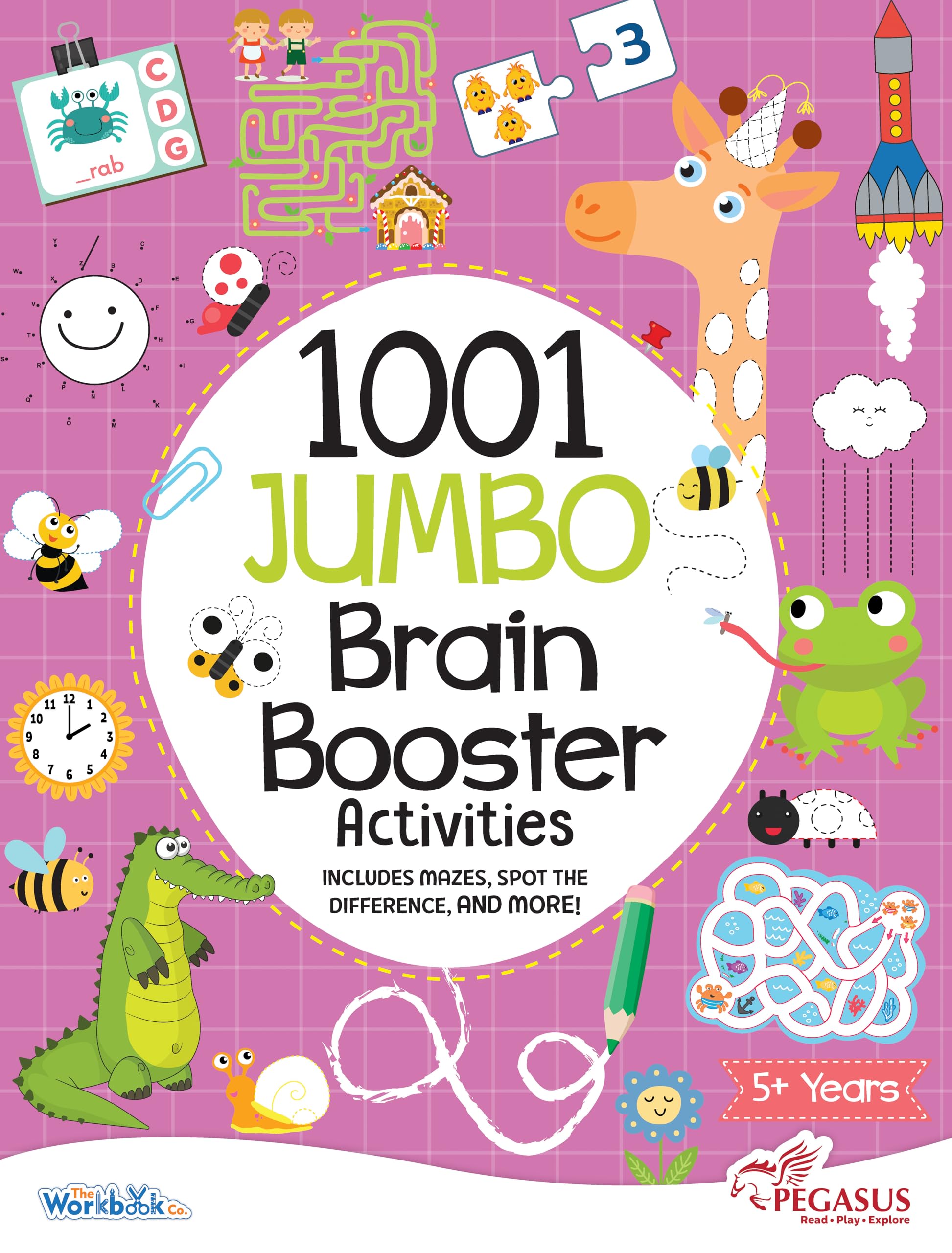1001 Jumbo Brain Booster Activities For 5 To 8 Years Old Kids|Enhance The Child Mind With Cognitive Excellence With Interactive 