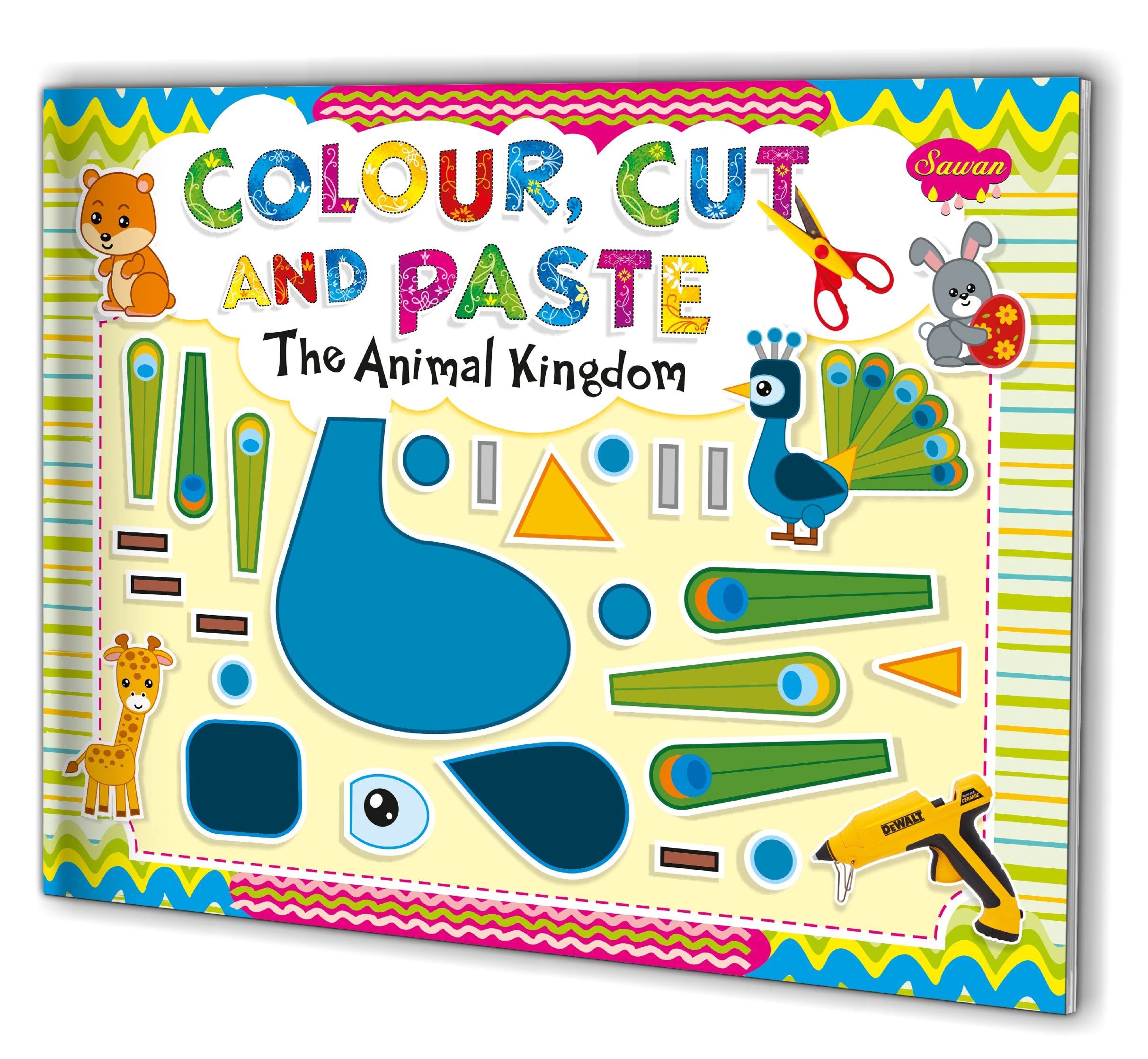 The Animal Kingdom Colour, Cut And Paste Book By Sawan