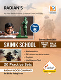 Sainik School Practice Set Book Class 6 with Latest Solved Paper for (AISSEE) All India Sainik Schools Entrance Exam 2025 (Engli