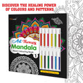 Art Therapy Mandala Adult Colouring Book 1 : Creative coloring for adults, Mandala art therapy book, Coloring book with tearout