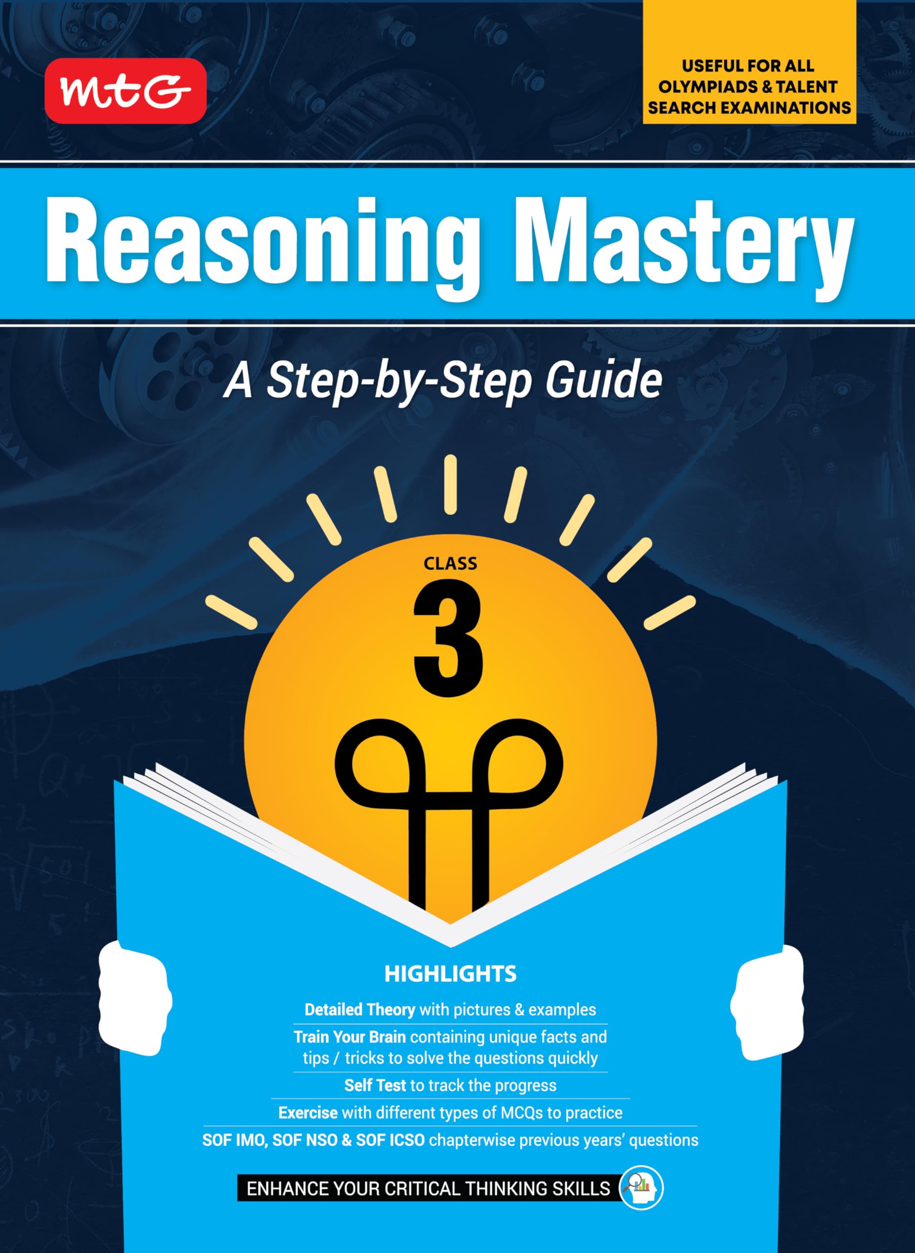 MTG Class3 Reasoning Mastery Book | A StepbyStep Guide | Useful For All Olympiads & Talent Search Exam 202526