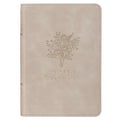 KJV Holy Bible, Compact Vegan Leather Red Letter Edition  Ribbon Marker, King James Version, Taupe (KJV Compact Editions)
