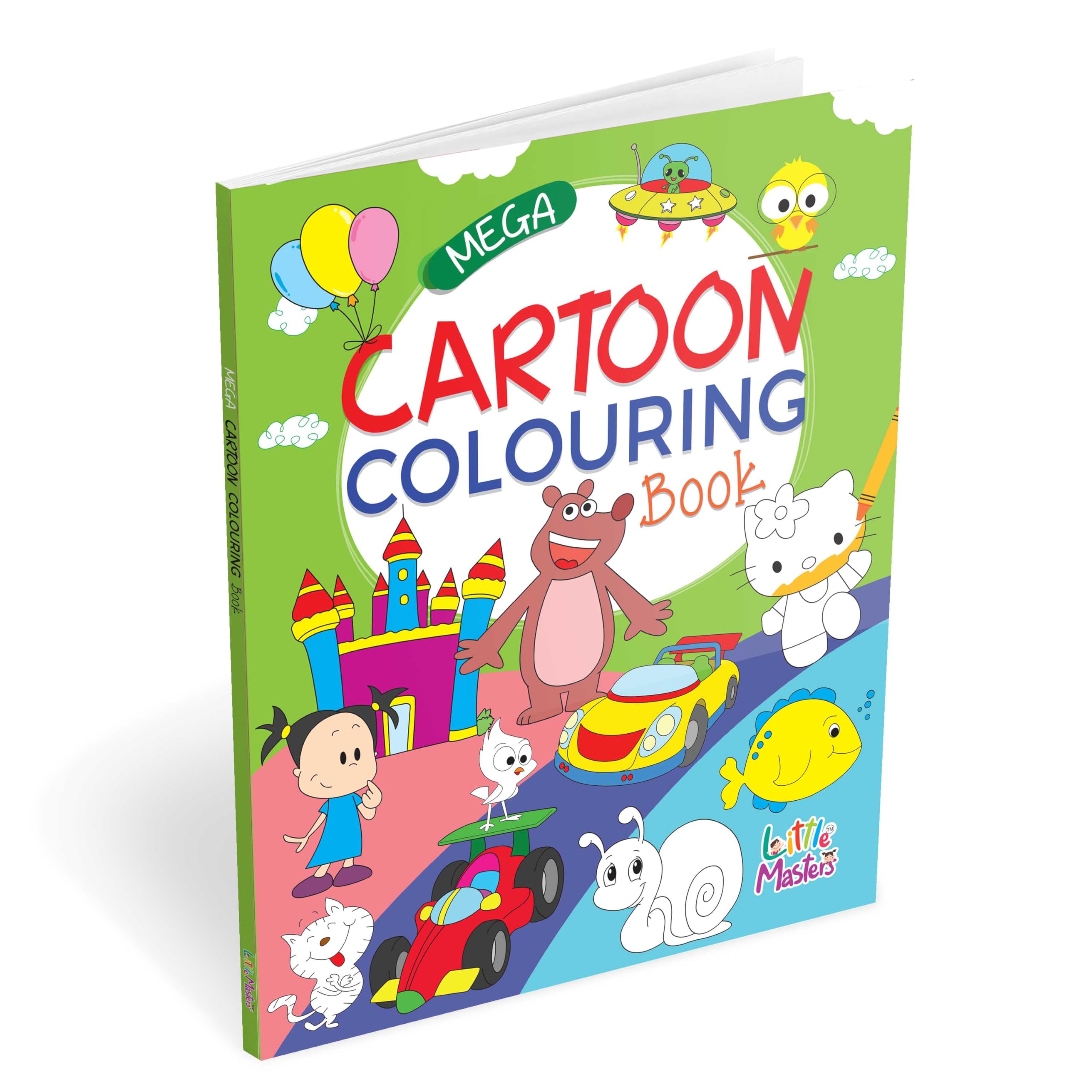 Mega Cartoon Colouring Book
