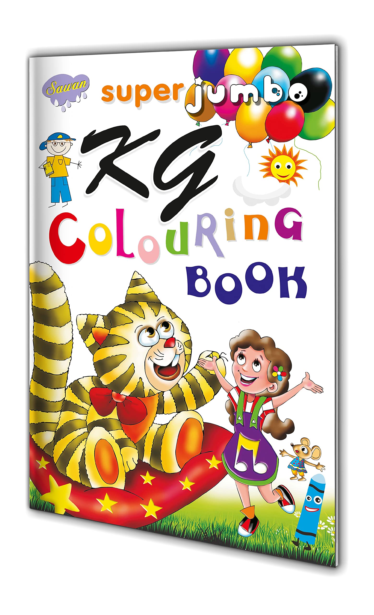 Super Jumbo Kg Colouring Book By Sawan