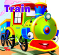 Board Book : Train ( Transport )  Cutout Board Books