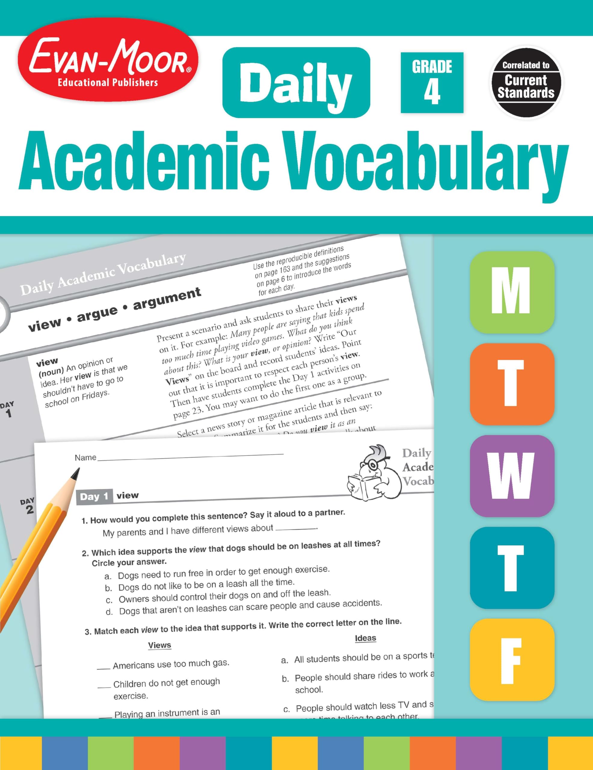 Daily Academic Vocabulary, Grade 4 Teacher Edition