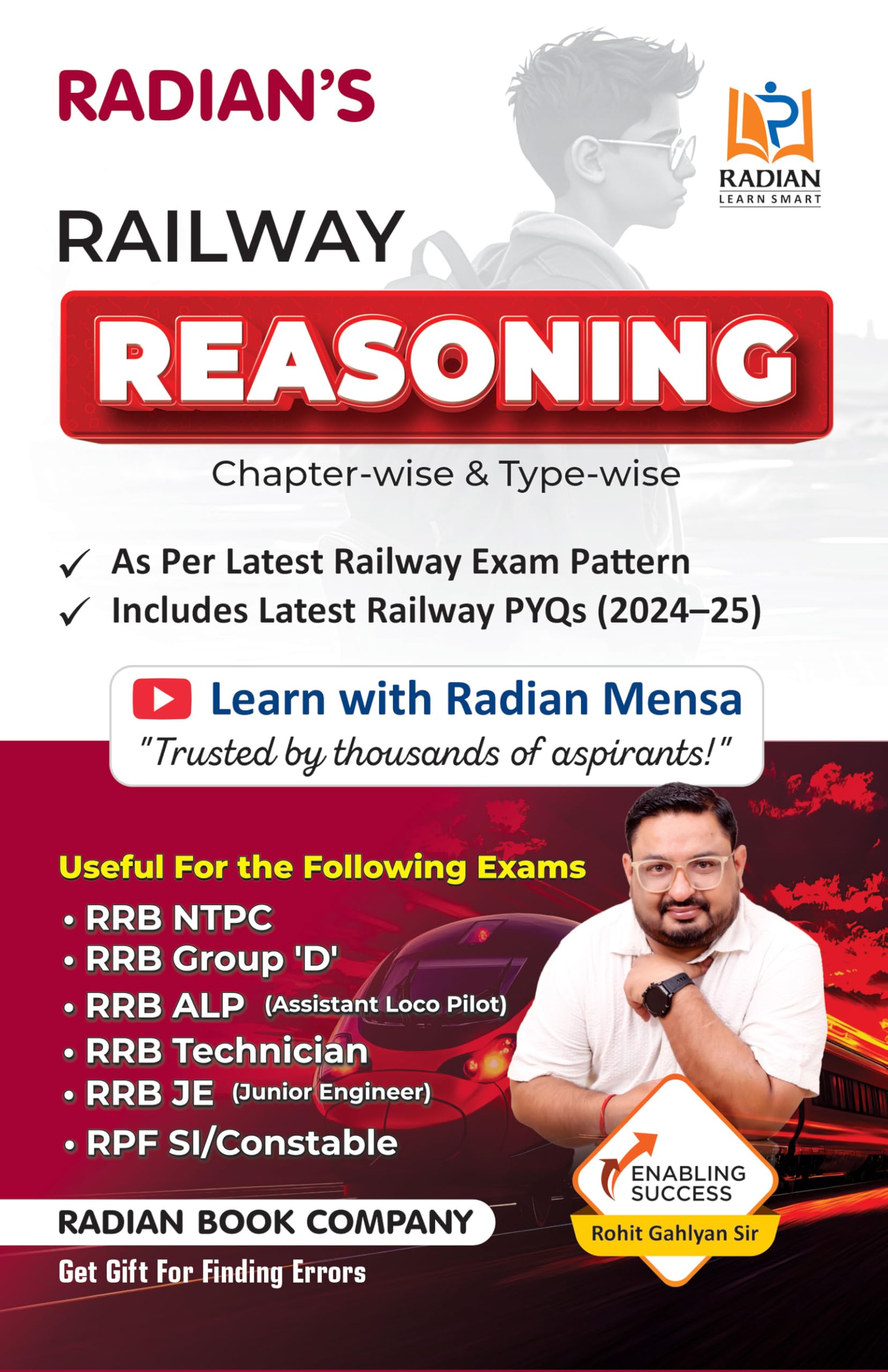 Railway Reasoning Book 202526 (English Medium) | For RRB NTPC, Group D, ALP & Other Exams | Chapterwise & Typewise | Latest T