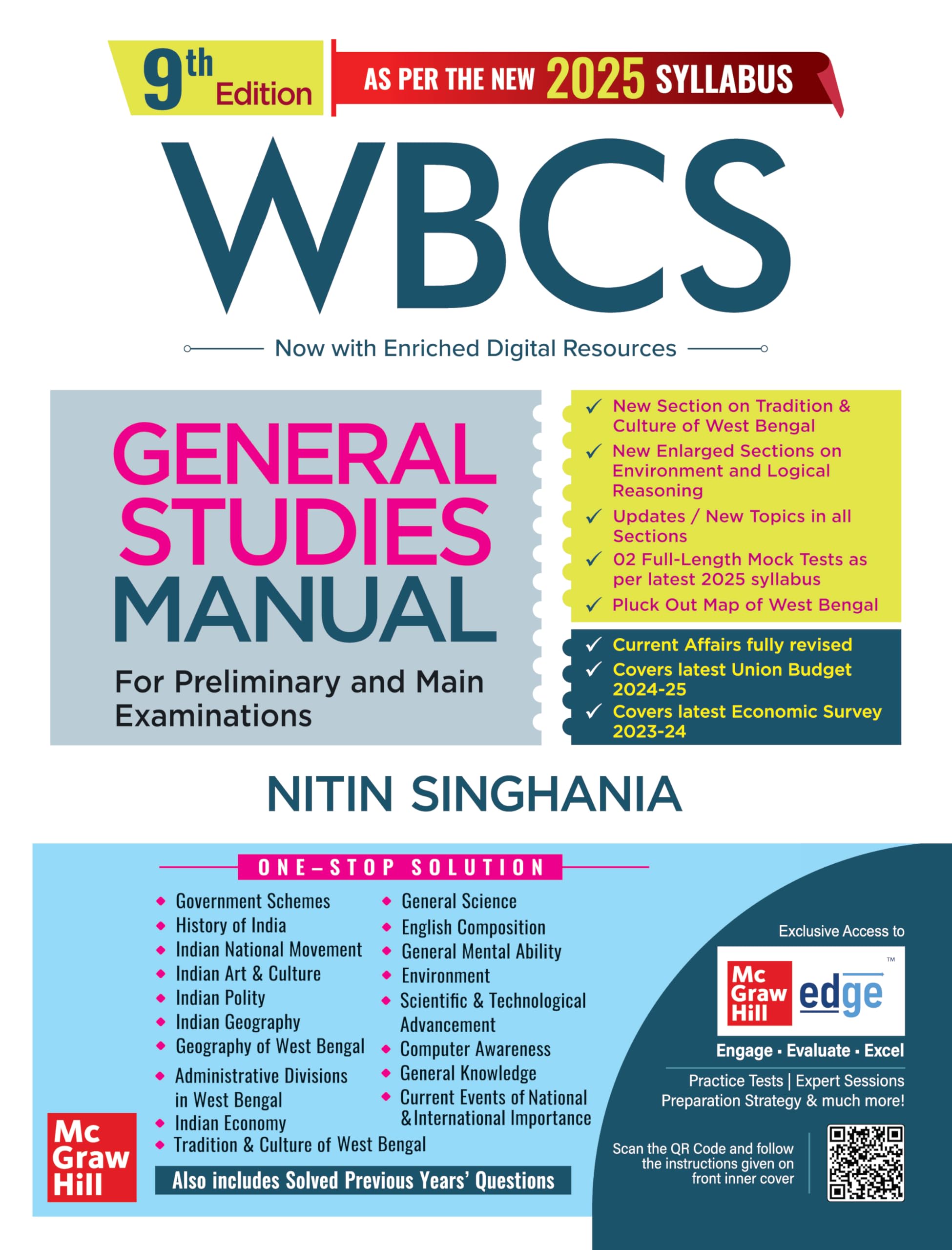 (Old Edition) WBCS General Studies Manual, 9e