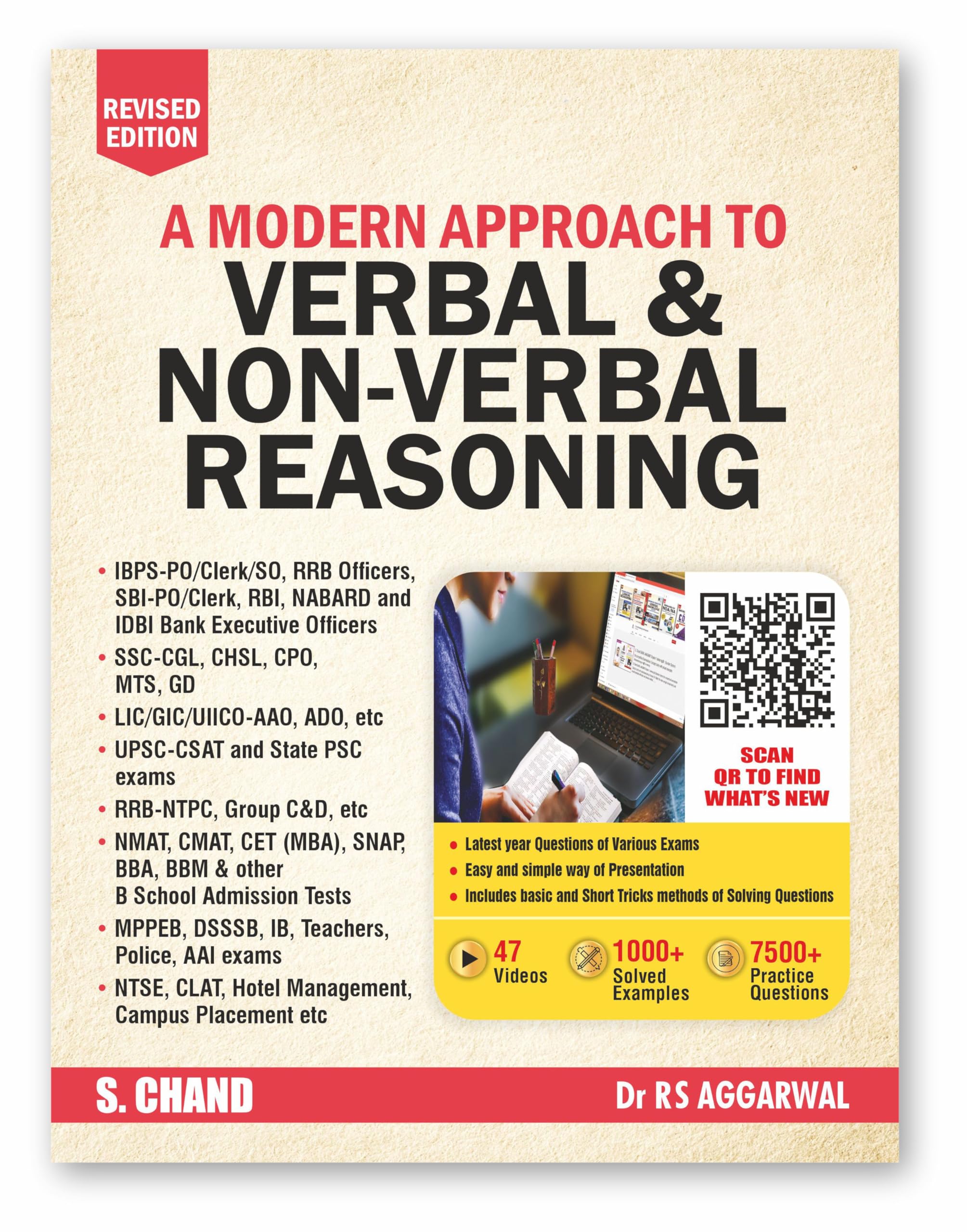 A Modern Approach To Verbal & NonVerbal Reasoning (Revised Edition 2025) | 47 Videos | 1000+ Solved Examples | 7500+ Practice Q