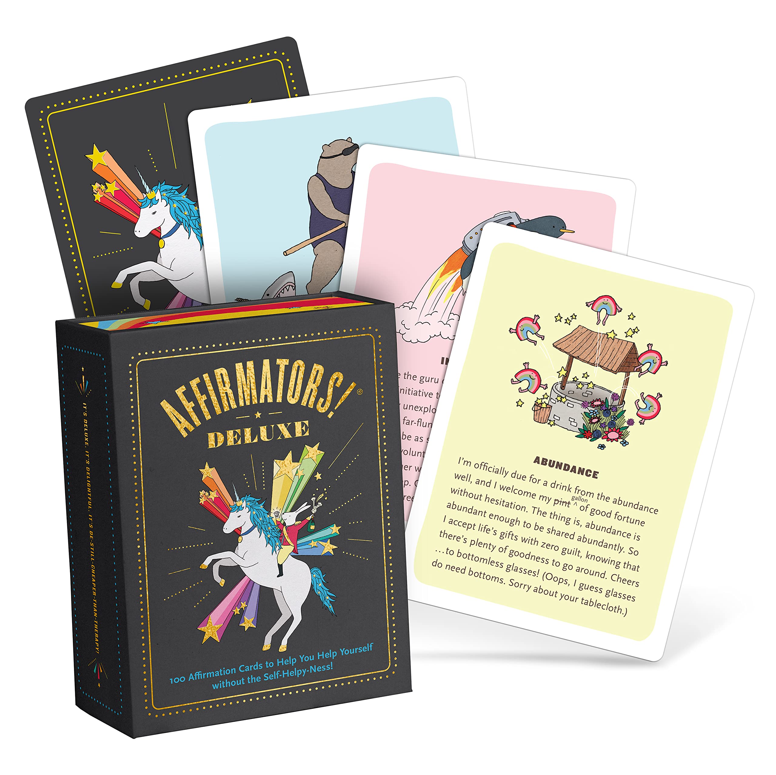 Affirmators! Deluxe Deck: 100 Affirmation Cards Deck  Affirmation Cards to Help You Help Yourself without The SelfHelpyNess