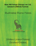 Best 166 Songs (Telugu Ver 1.0)  Western (Abcd) Format : Rushisbiz Piano Notes  (Video Links+Notes+Scales+Index)