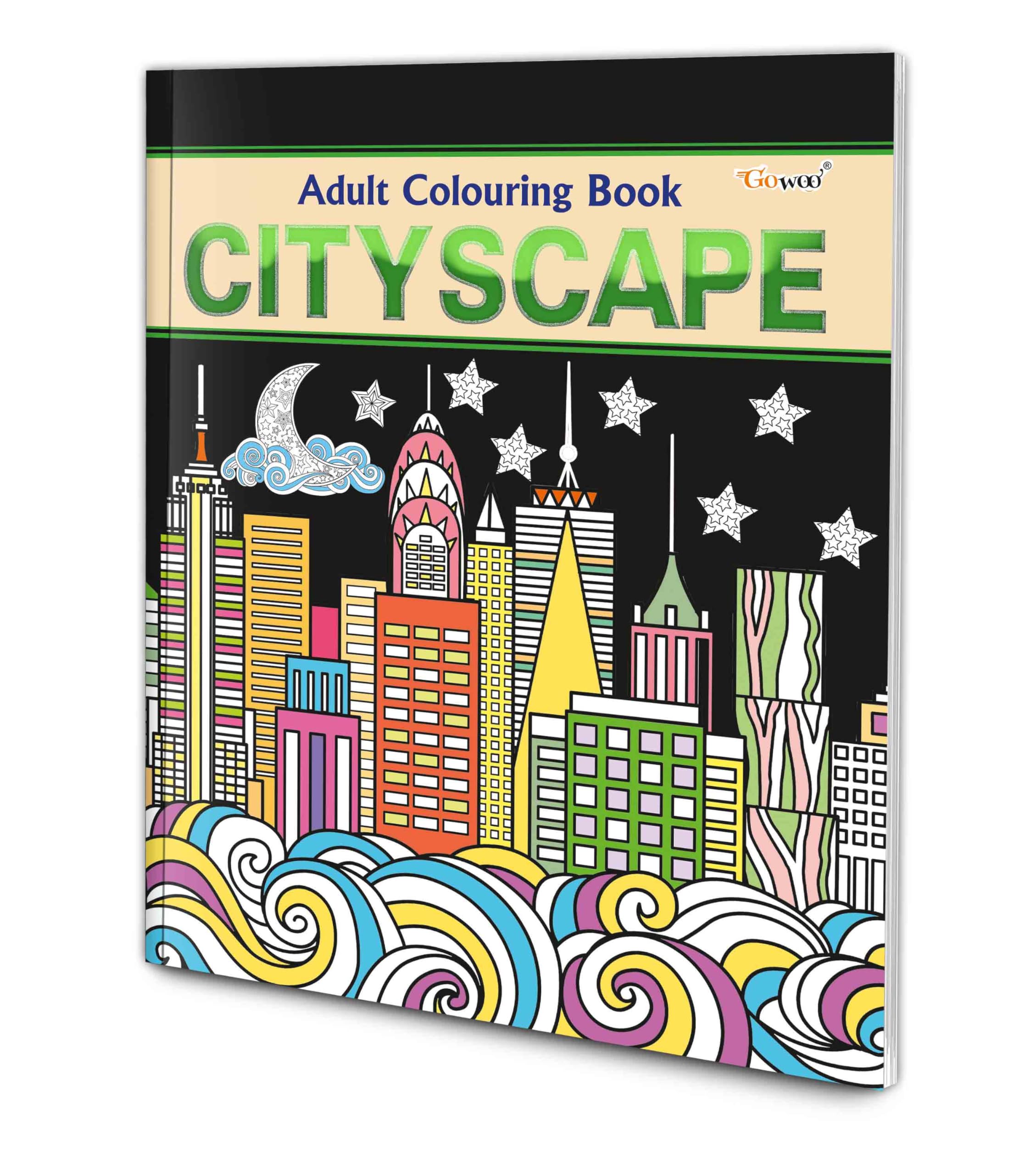 Cityscape  Adult Colouring Book : Colouring book for Peace and Relaxation, Creative Coloring book, Fun Coloring book, Art Thera