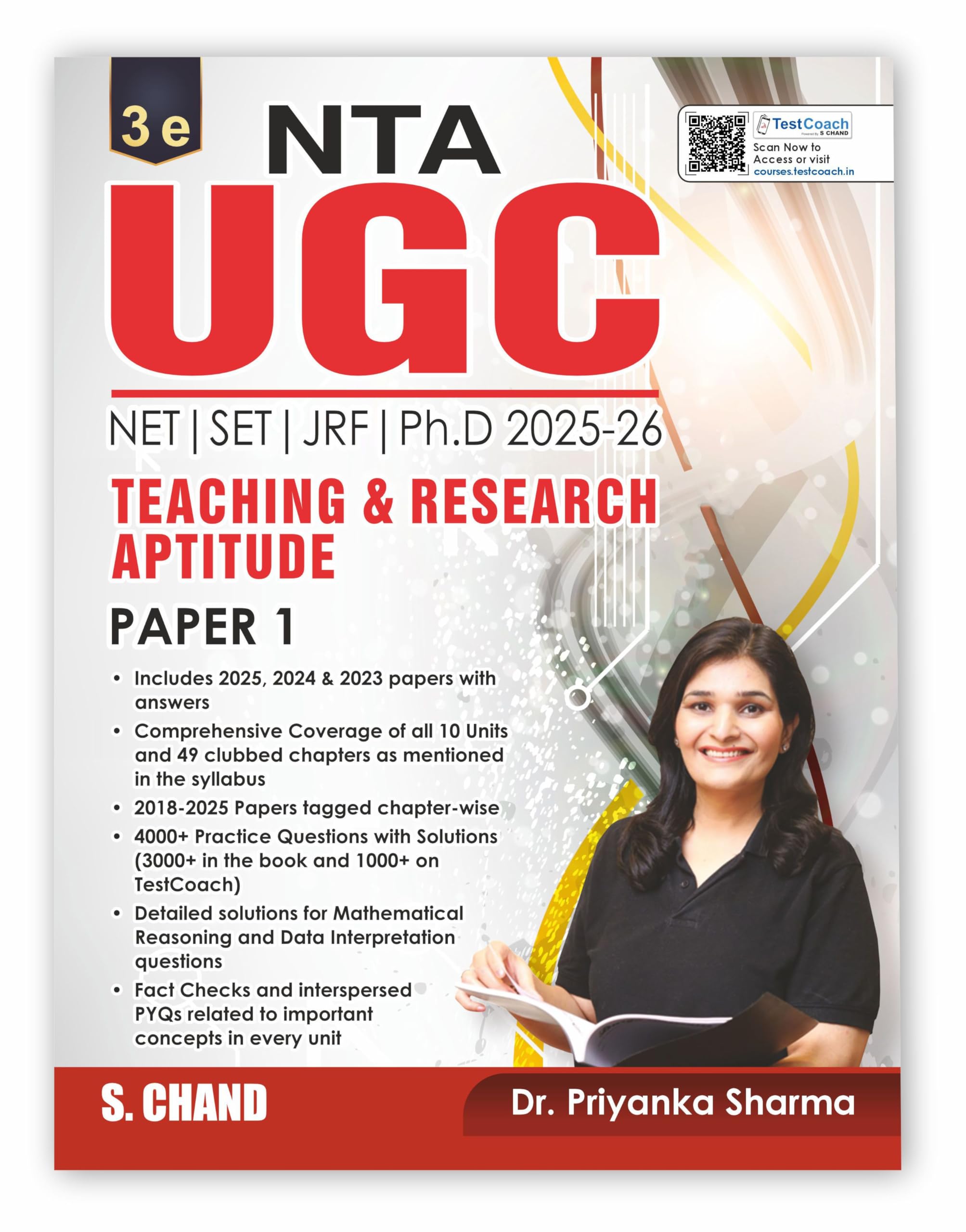 NTA UGC NET Paper 1 Book 2025  2026 By Dr. Priyanka Sharma | Teaching & Research Aptitude | NET/SET/JRF/Ph.D | 4000+ Practice Q