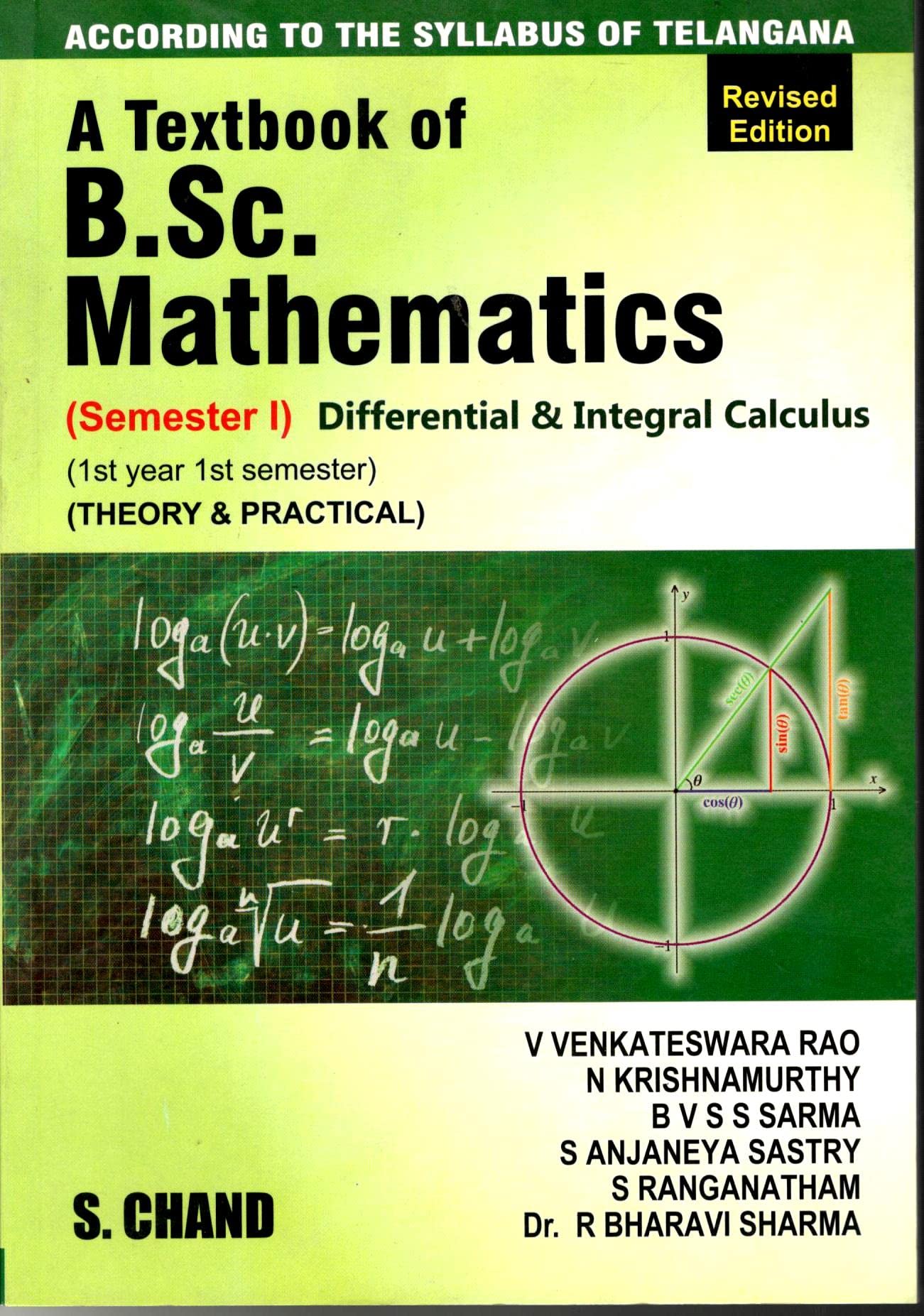 A Textbook of B.Sc. Mathematics Differential & Integral Calculus