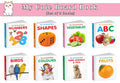 Pocket Board Book Set of ABC, Colours, Birds, Fruits, Farm Animals & Pets, Vegetables, Shapes and Numbers  Kids educational boa