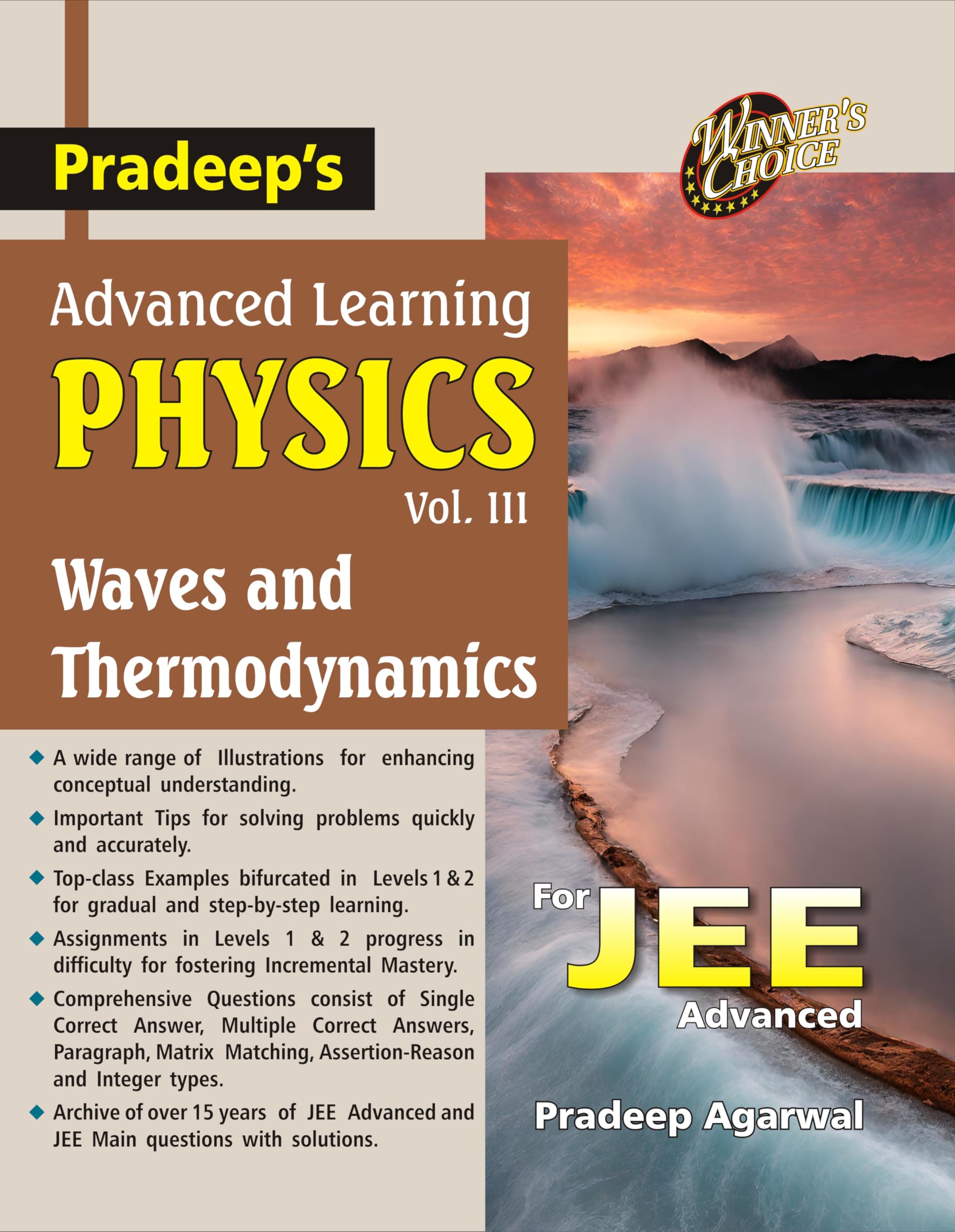 Pradeeps Advanced Learning Physics Vol 3 | Physics for Jee Advanced |Waves & Thermodynamics