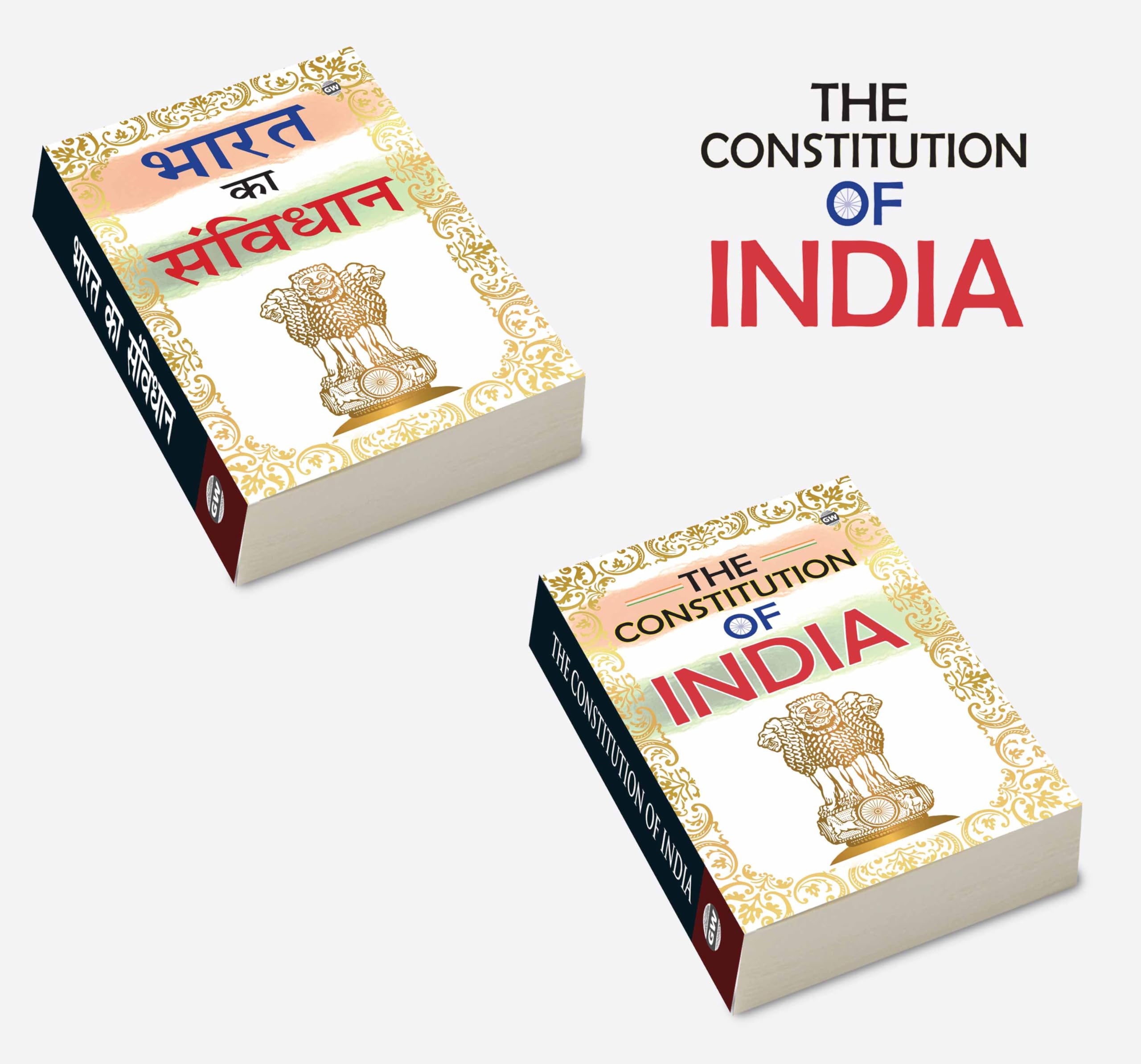 The Constitution of India and Bharat ka Samvidhan : Bharat Samvidhan for competitive exams, Samvidhan book in English and Hindi