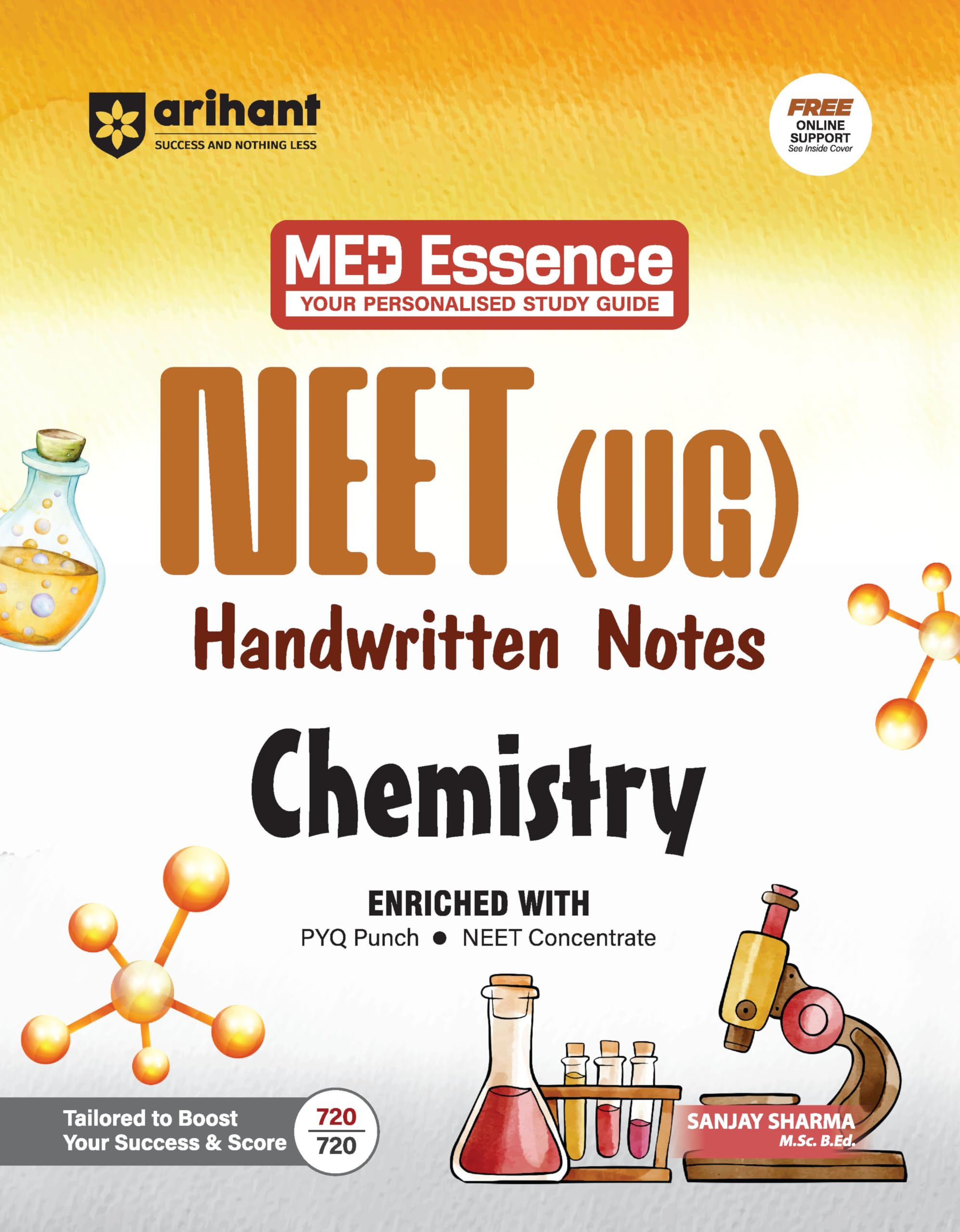 Arihant NEET (UG) Chemistry Handwritten Notes | Complete NEET Concentrate with PYQ Punch, MCQ Punch First and Only NEET Targeted